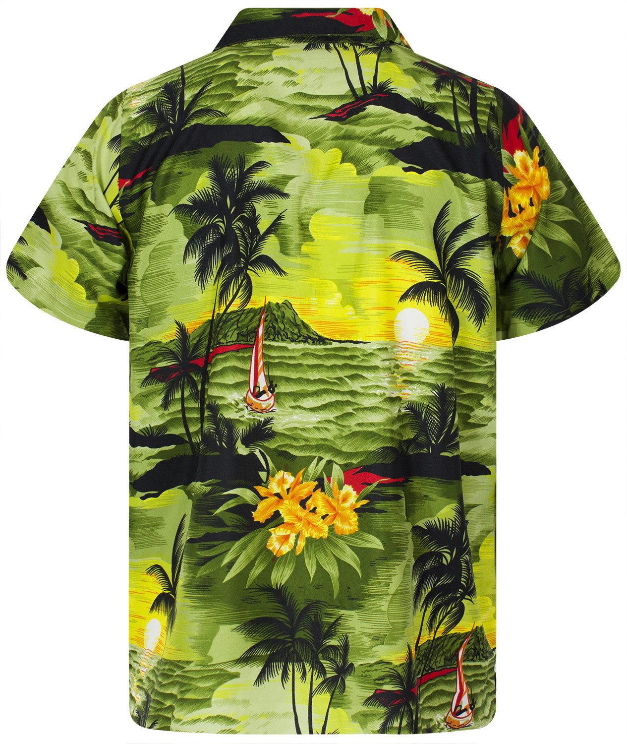King Kameha Hawaiihemd Surf Übergrößen 7XL-12XL Kurzarm Front-Tasche Stylis günstig online kaufen