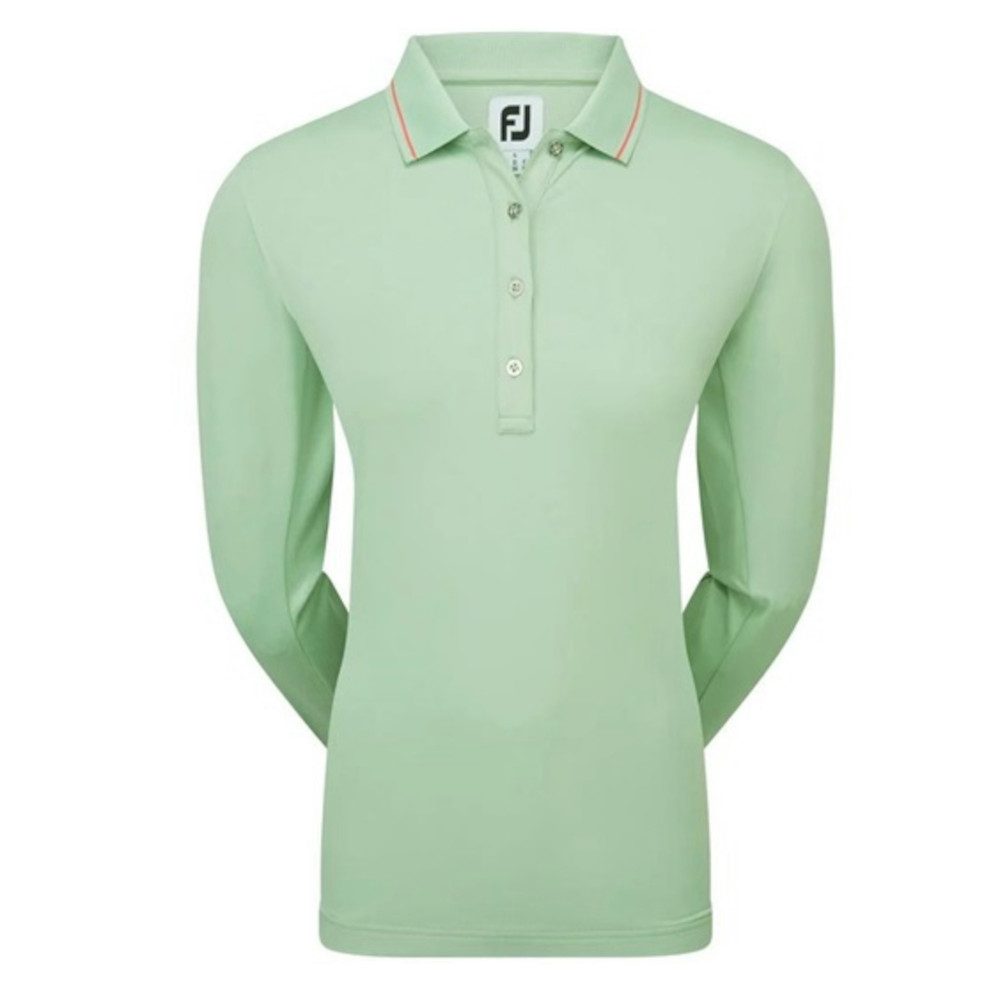 FOOTJOY Poloshirt FootJoy Golf Polo Thermal Longsleeve Hellgrün Damen