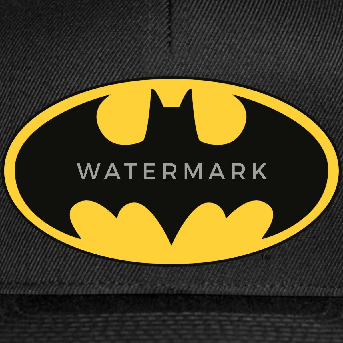 Spreadshirt Snapback Cap DC Comics Batman Logo Schwarze Fledermaus Klassisch Snapback Cap (1-St)