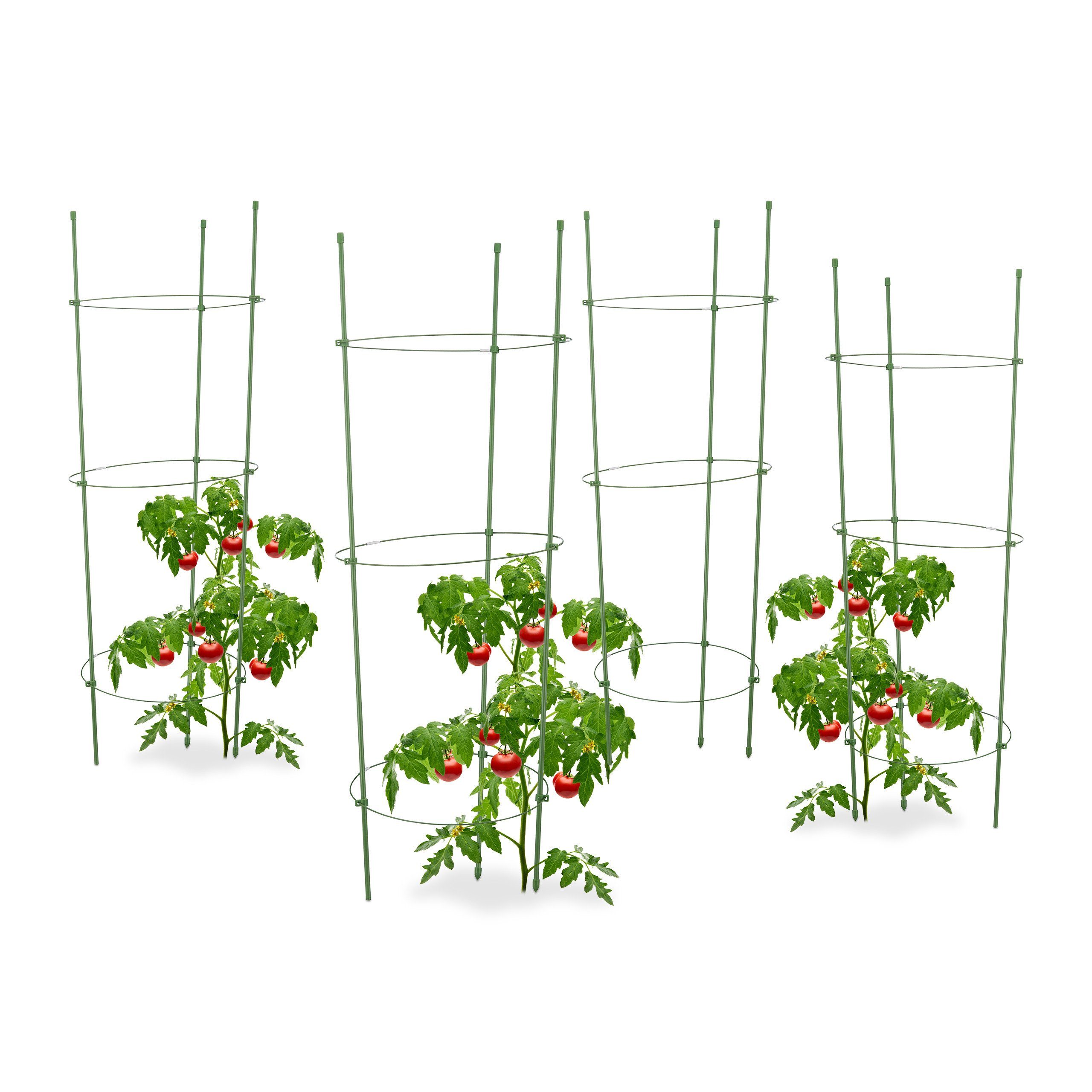 relaxdays Rankhilfe 4 x Rankhilfe Tomaten