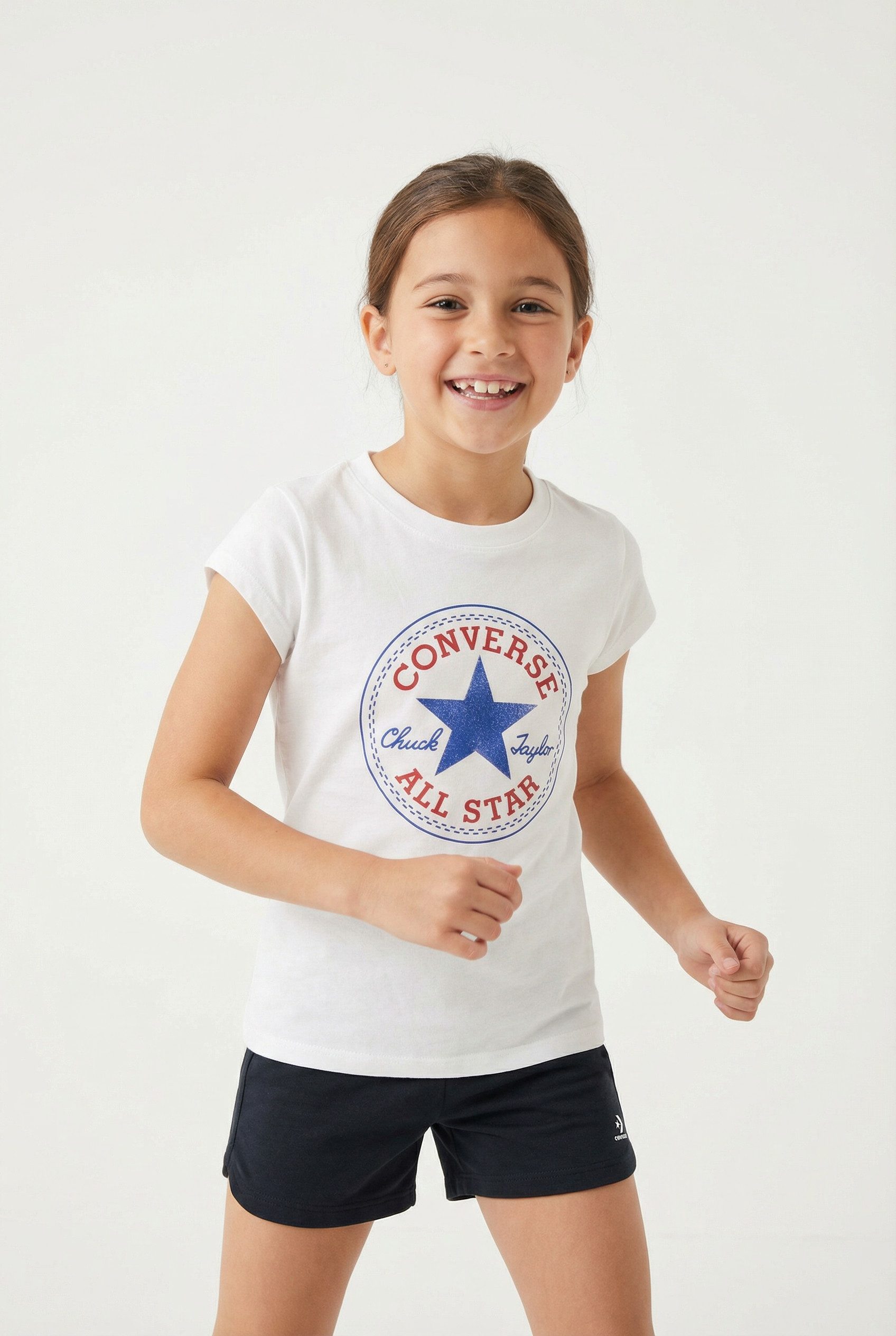 Converse T-Shirt CNVG TIMELS CHUCK PATCH TEE für Kinder, sportlicher Stil, Rundhalsausschnitt