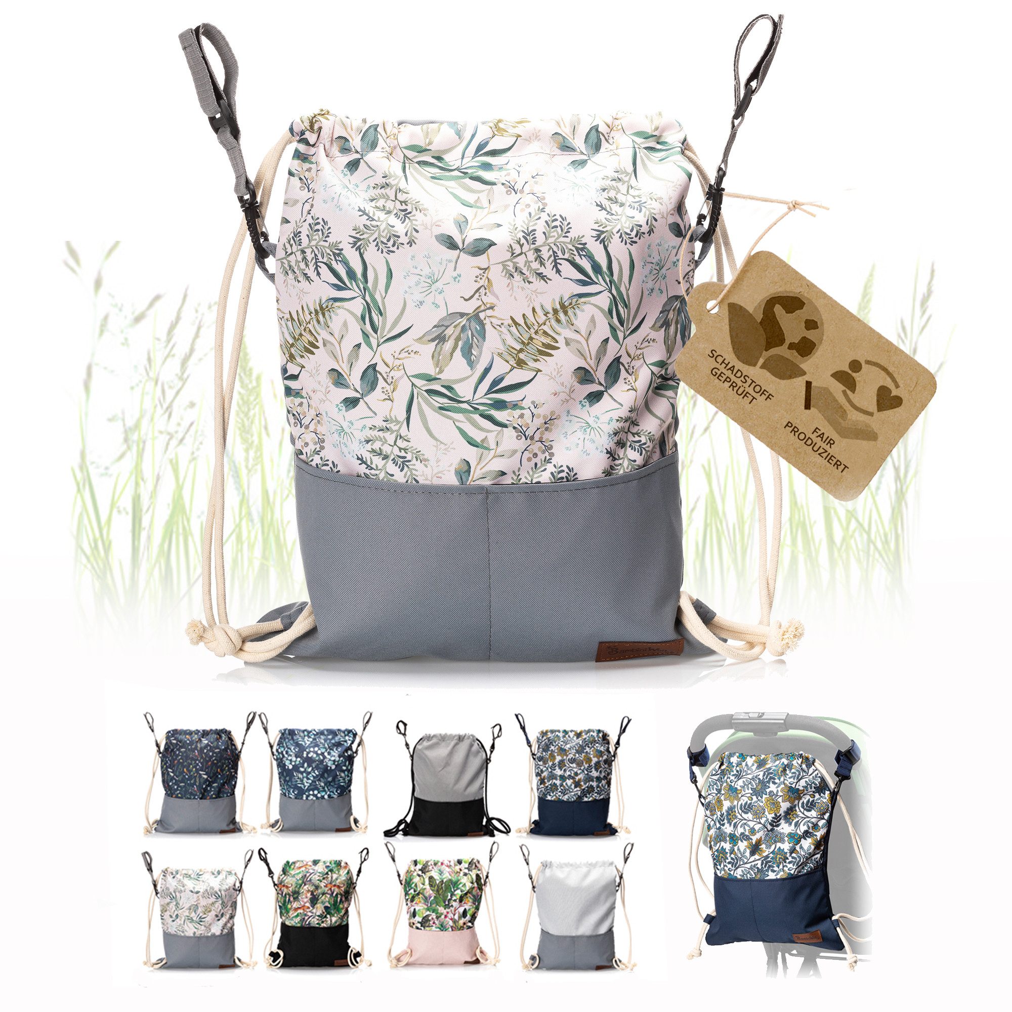 BambiniWelt by Rafael K. Wickeltasche Wickeltasche BEUTEL für Kinderwagen Buggy Babytasche