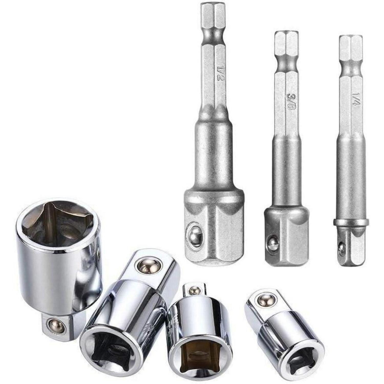 4 x Stecknuss Verlängerung Adapter Für 3/8 Ratsche 75mm 125mm 150mm 200mm L HON