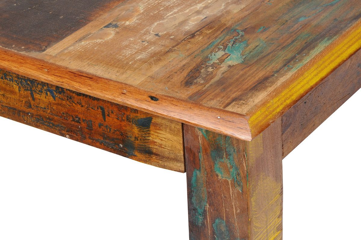 Main Möbel Esstisch Esstisch 180x90cm 'Hawkins' recyceltes Altholz mehrfarbig lackiert