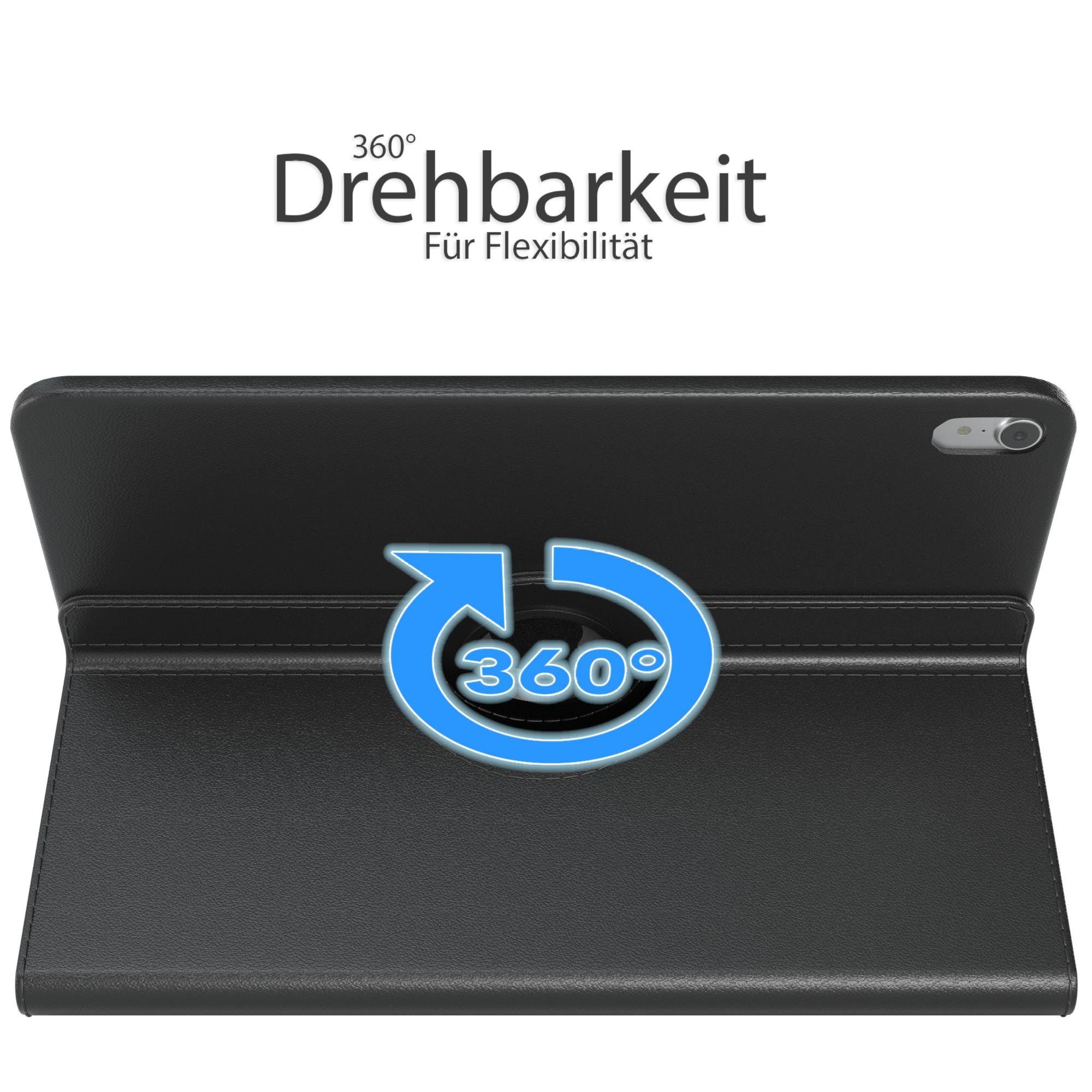 EAZY CASE Tablet-Hülle Rotation Case für Apple iPad Pro 3. Gen. (2018) 12,9 Zoll, Tablet Schutzhülle kratzfest stoßfest drehbar 360 Grad Weiß
