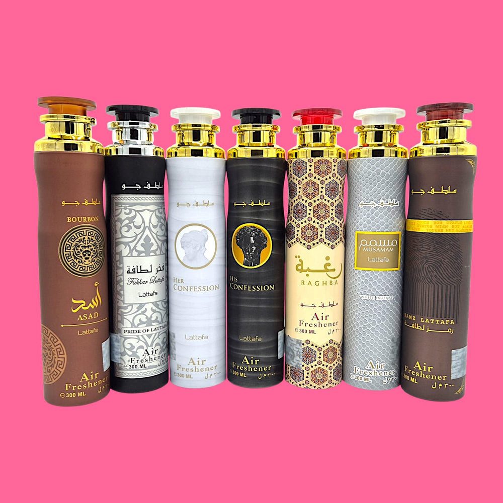 Lattafa Raumduft Lattafa Asad Bourbon Raumduft Set 3x300ml – Lufterfrischer & Raumspray