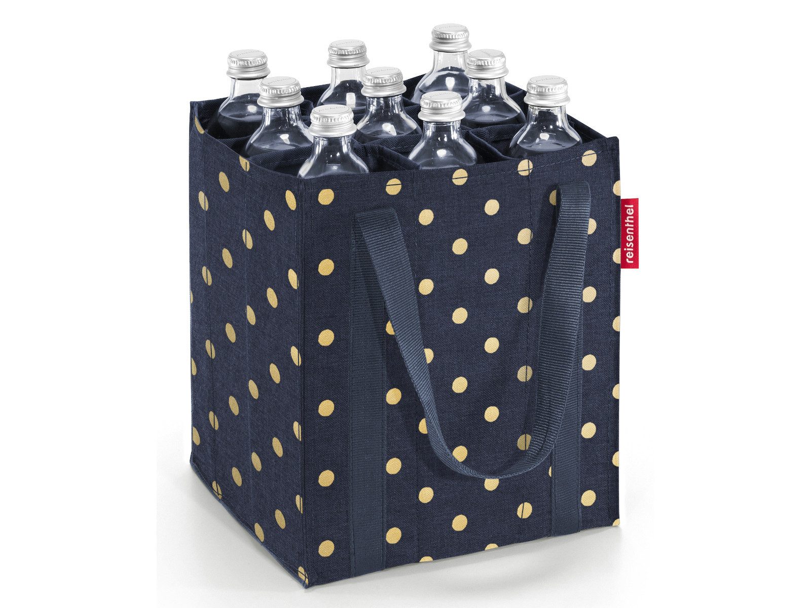 REISENTHEL® Tragetasche bottlebag metallic dots blue, günstig online kaufen