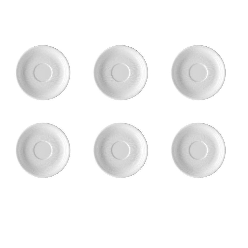 Thomas Porzellan Untertasse Thomas Trend Weiss Kaffeeuntertasse Ø 14 cm 6er Set