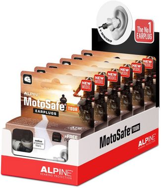 ALPINE Kopfschutz Motosafe Earplugs Tour