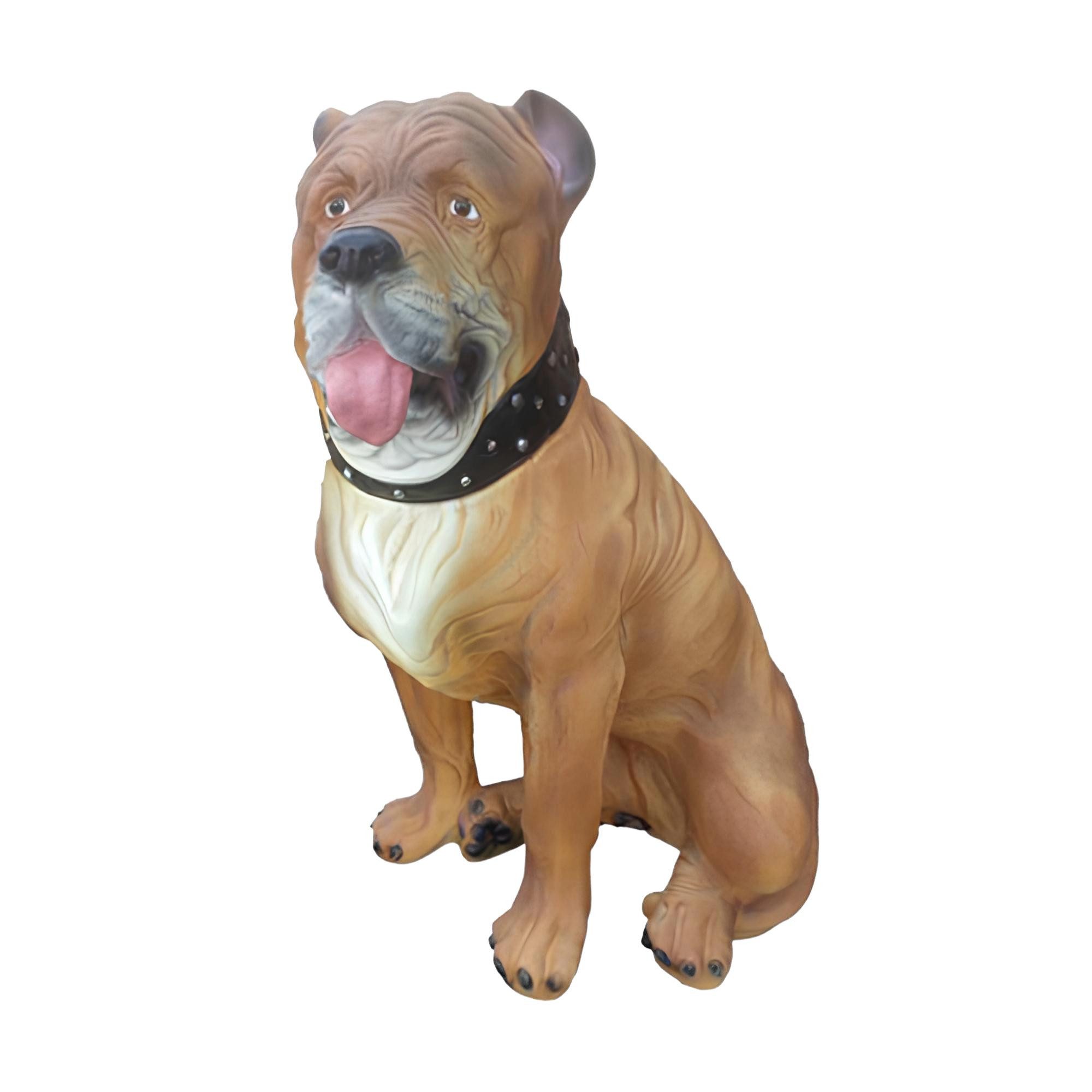 Skulptur Neu lebensgroße Hundestatue Dekofigur Skulptur für den Garten, 55cm