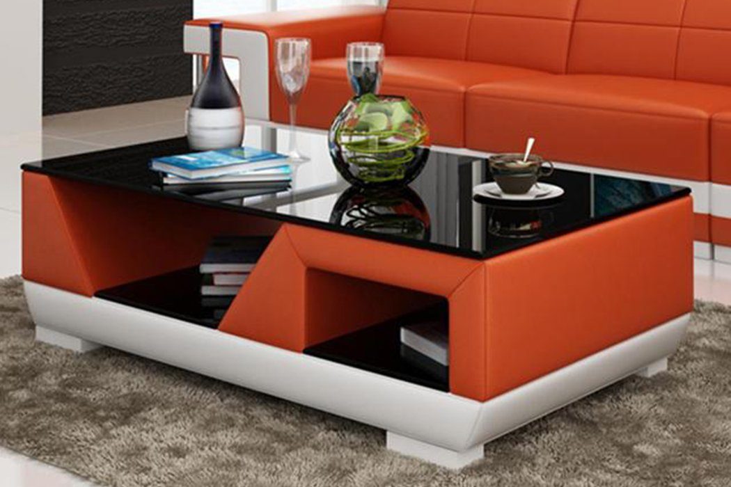 Beistelltisch Sofa Couchtisch Wohnzimmer Möbel Tisch Design Wohnzimmer Beistelltisch Couchtisch Orange Moderne Tisch Sofa Möbel, Couchtisch Moderne JVmoebel Design