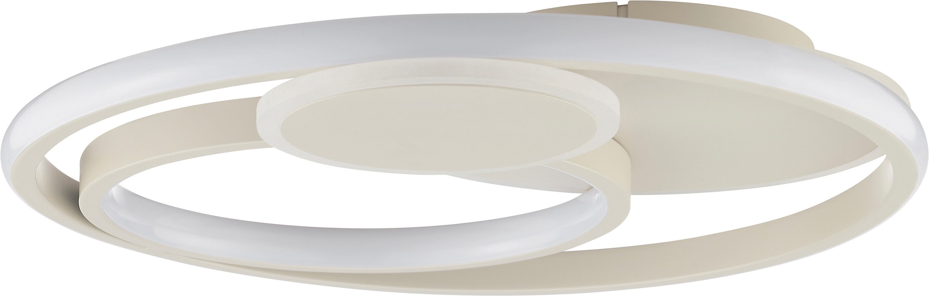 Brilliant LED Deckenleuchte Runda, Dimmfunktion, LED fest integriert, Warmweiß, Ø 40 cm, 4000 lm, 3000 K, 3-Stufen dimmbar, Metall/Kunststoff