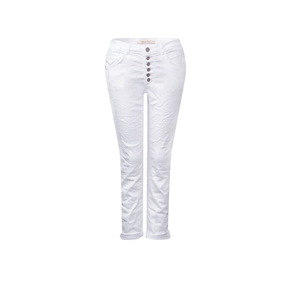 STREET ONE 5-Pocket-Jeans weiß regular (1-tlg)