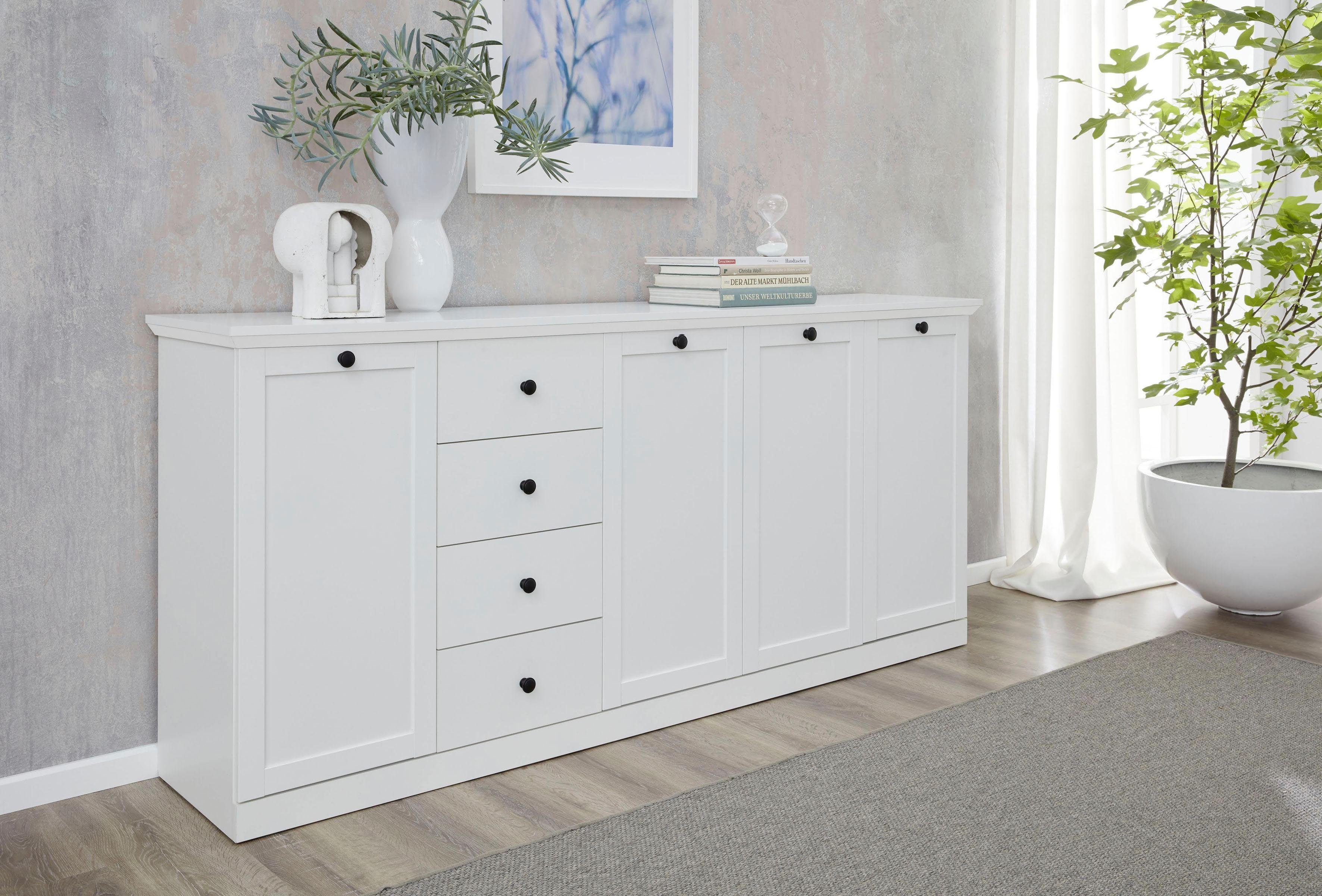 trendteam Sideboard Baxter, zeitloser Landhausstil, mit Vollauszug