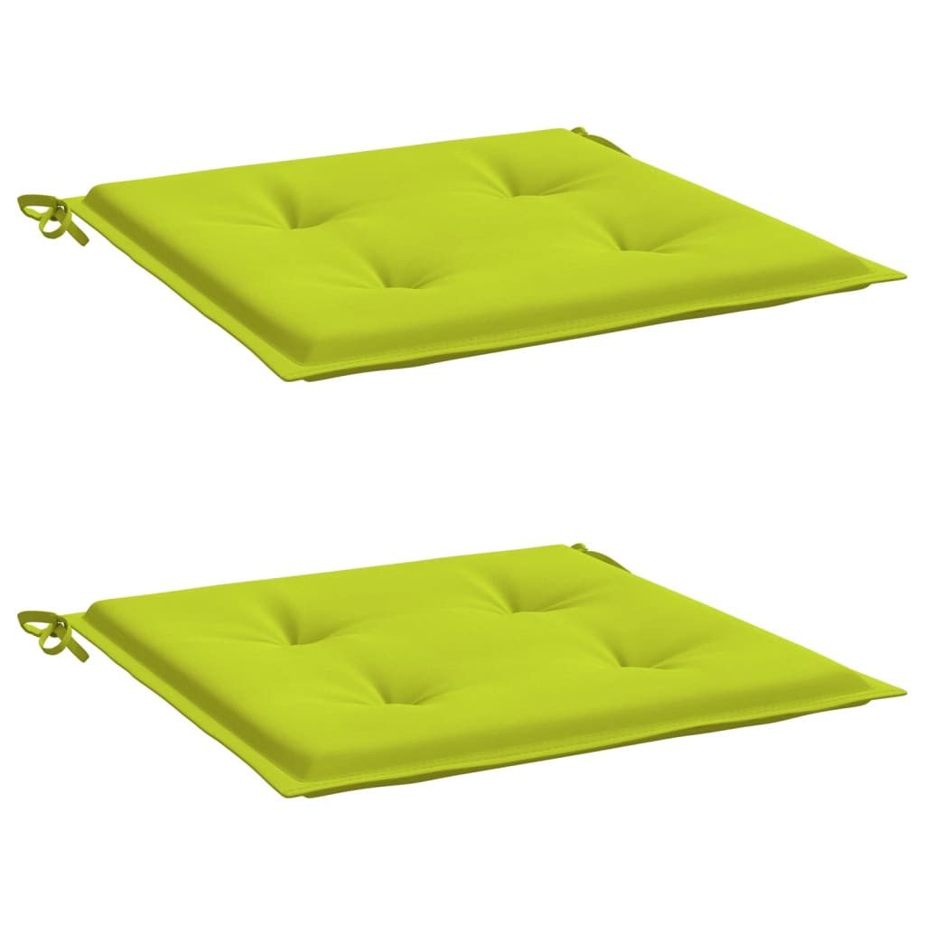 vidaXL Sitzauflage Gartenstuhl-Kissen 2 Stk. Knallgrün günstig online kaufen
