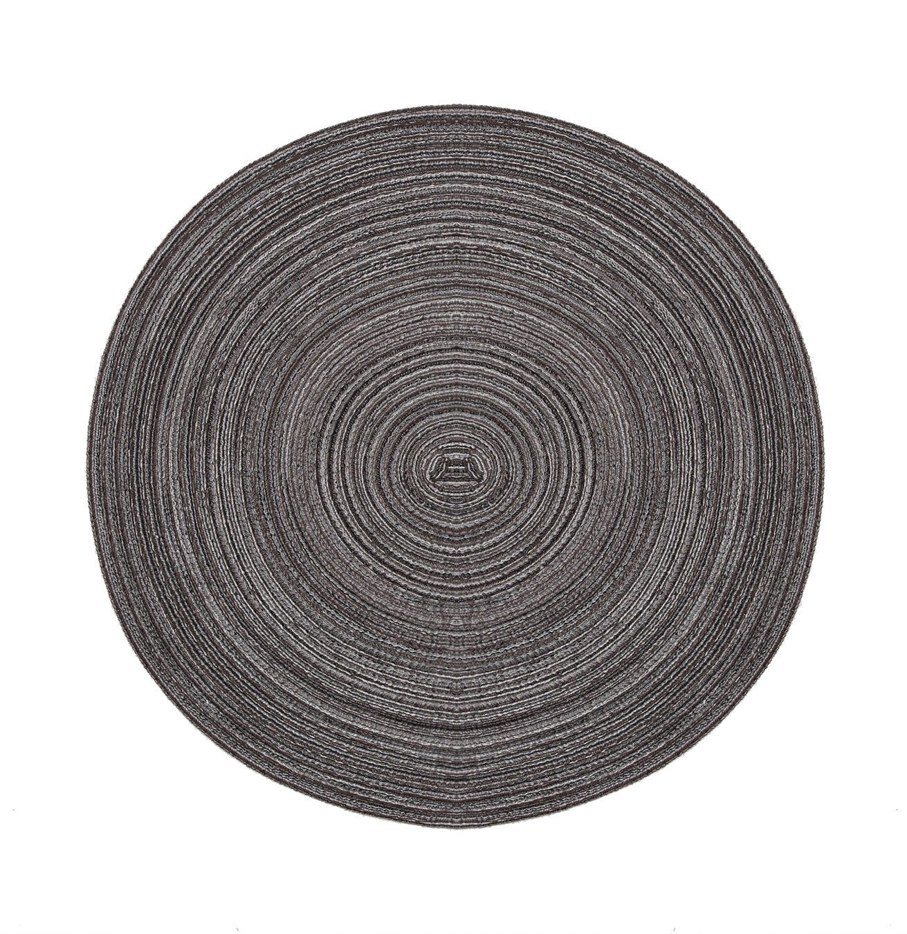 Platzset Tischset rund 12er Set Samba Kreis 038 graphit