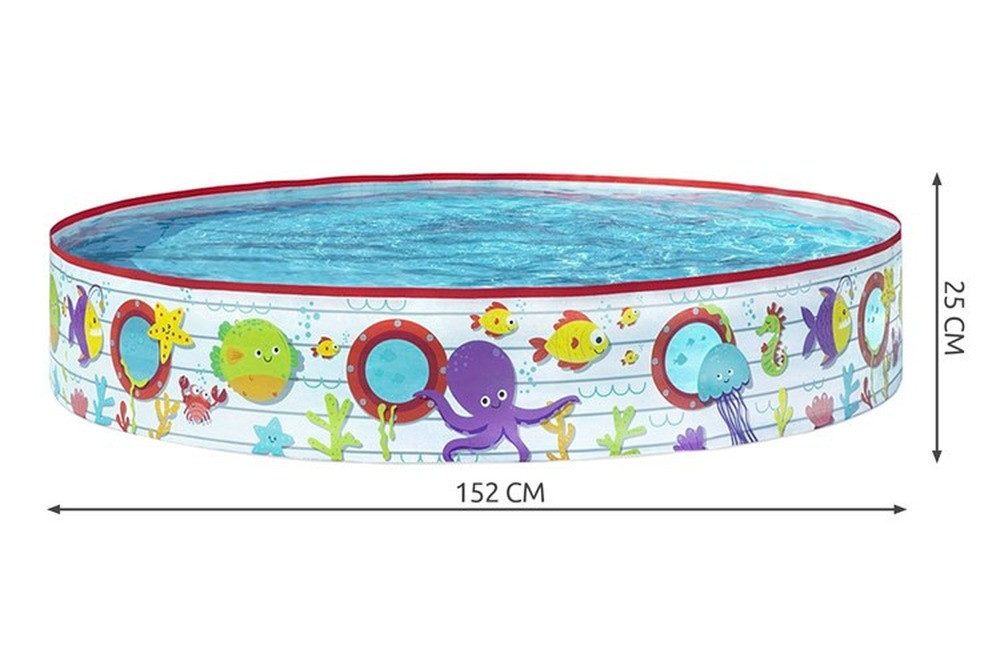 BESTWAY Planschbecken Kinderpool Wasserbecken, (Spar-Set, 1-tlg., UV-beständig), Das flexible Material ist absolut sonnenbeständig