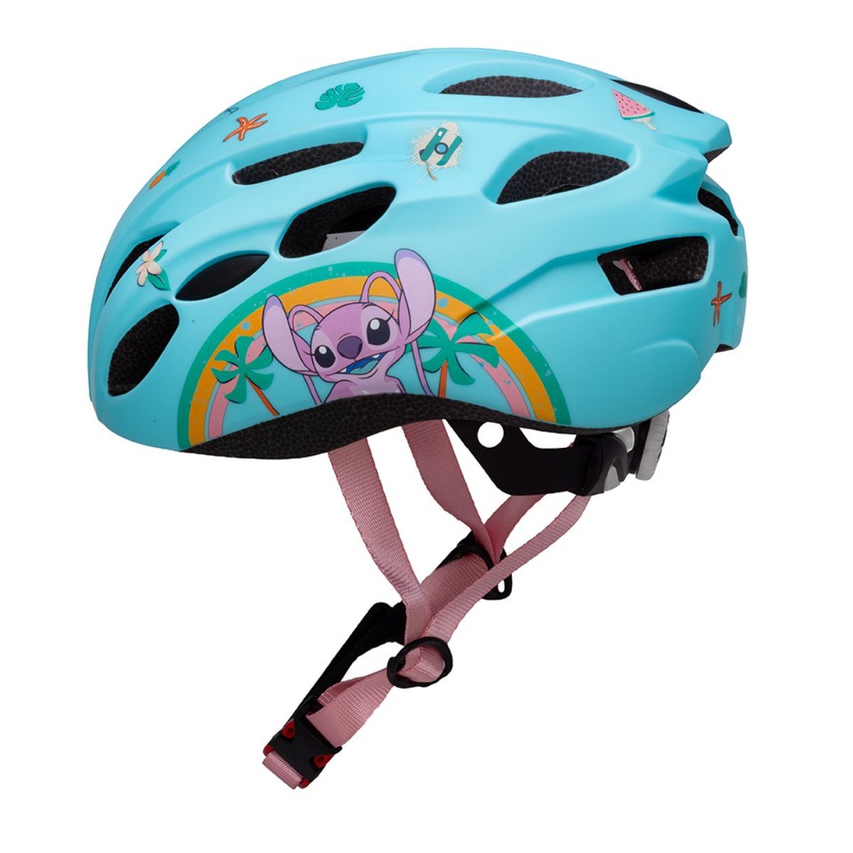 Stitch Kinderhelm Medium Fahrradhelm Skaterhelm Verstellbar In Mold Belüftungsöffnungen (Packung)