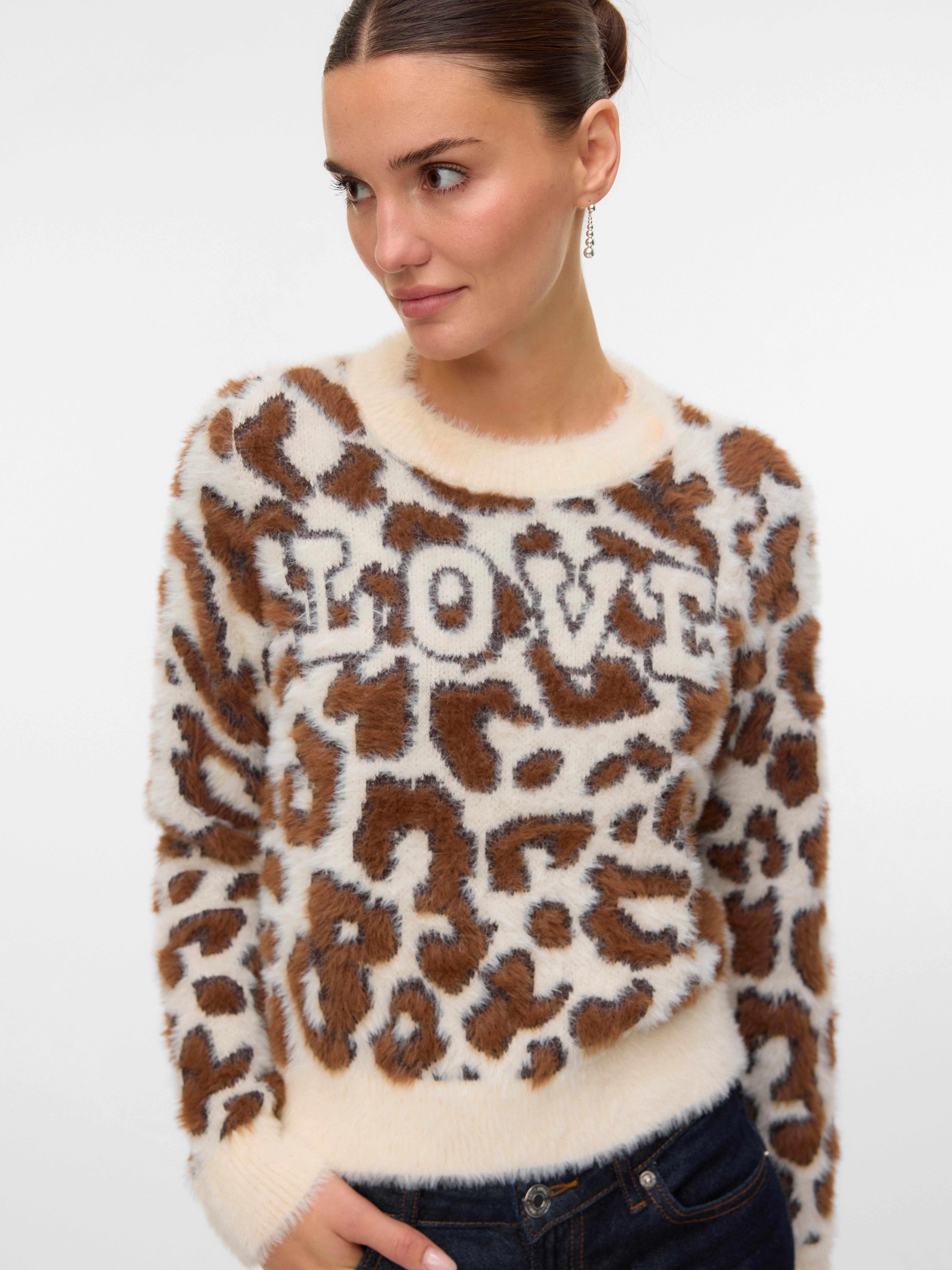 Vero Moda Strickpullover VMJUNGLE LS O-NECK günstig online kaufen