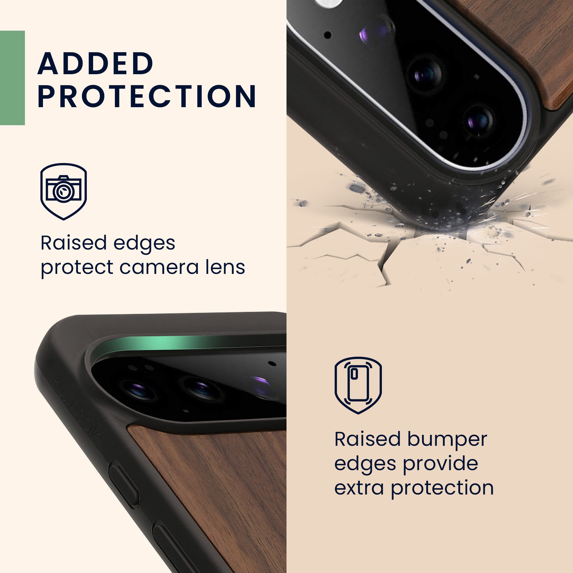 kwmobile Smartphone-Hülle Hülle für Google Pixel 11 Pro, Handyhülle TPU Cover Bumper Case – Bild 3 von 5