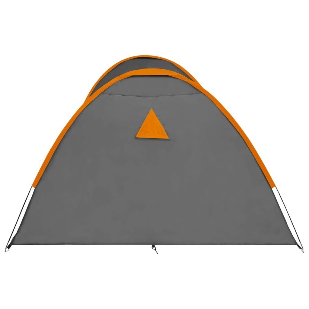 Campingzelt Wurfzelt und Orange Familienzelt Personen cm Grau 8 Kuppelzelt vidaXL 650x240x190 Igluzelt