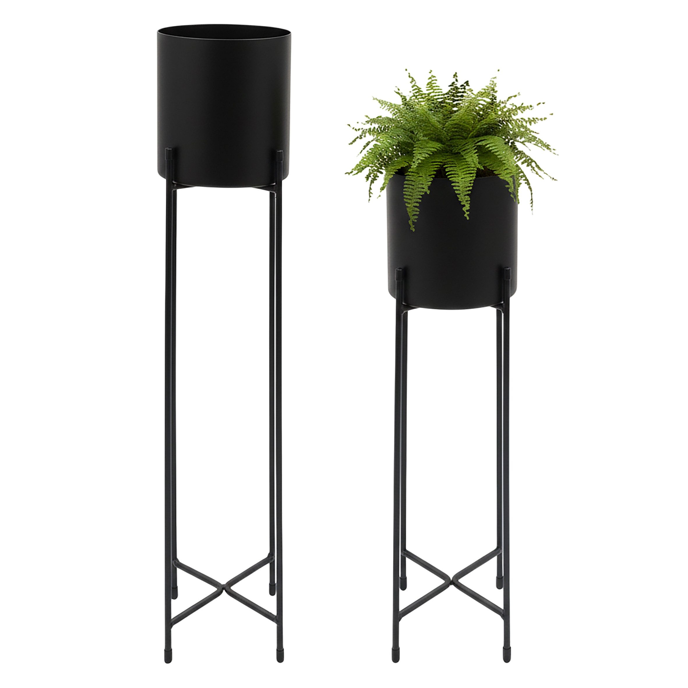 Spetebo Blumenständer Blumentopfgestell inkl. Töpfe schwarz. € 34,95