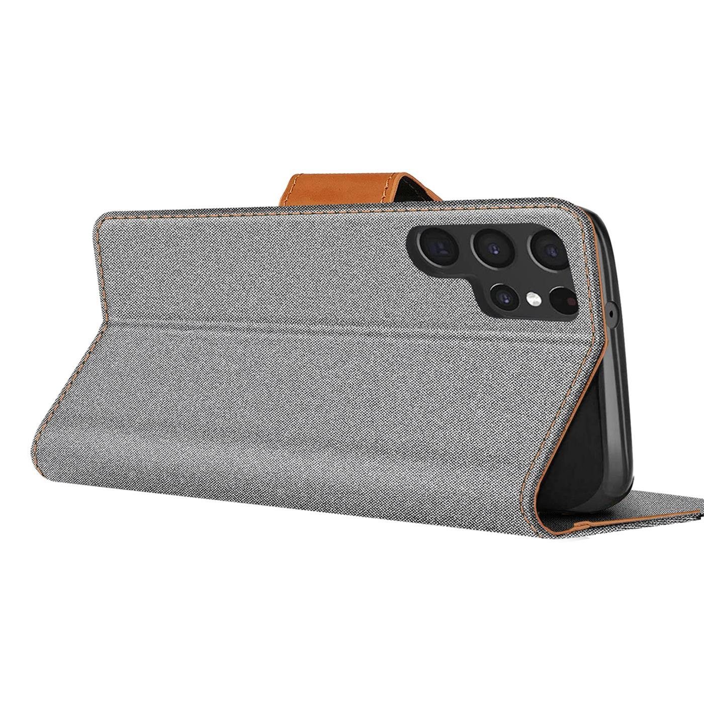 CoolGadget Handyhülle Flip Case Wallet Cover Book Tasche für Samsung Galaxy S22 Ultra 6,8 Zoll, Handy Tasche mit Kartenfach Book Schutzhülle – Bild 5 von 5