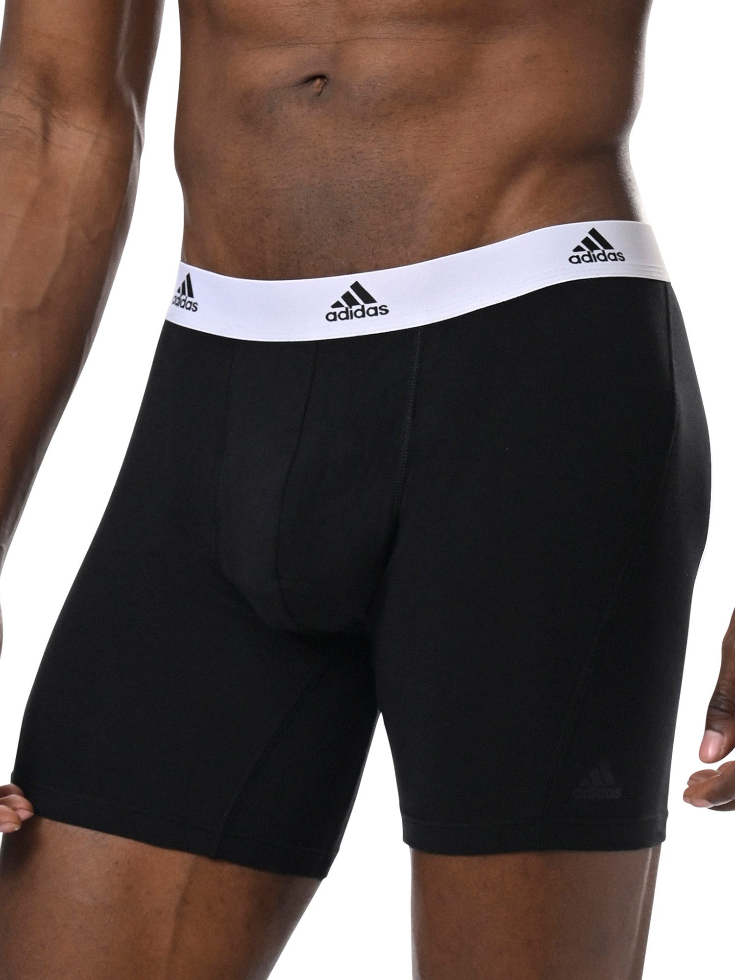 adidas Sportswear Trunk Boxer Brief mit längerem Bein - Active Flex Cotton (3-St) Boxershorts Herren Unterwäsche