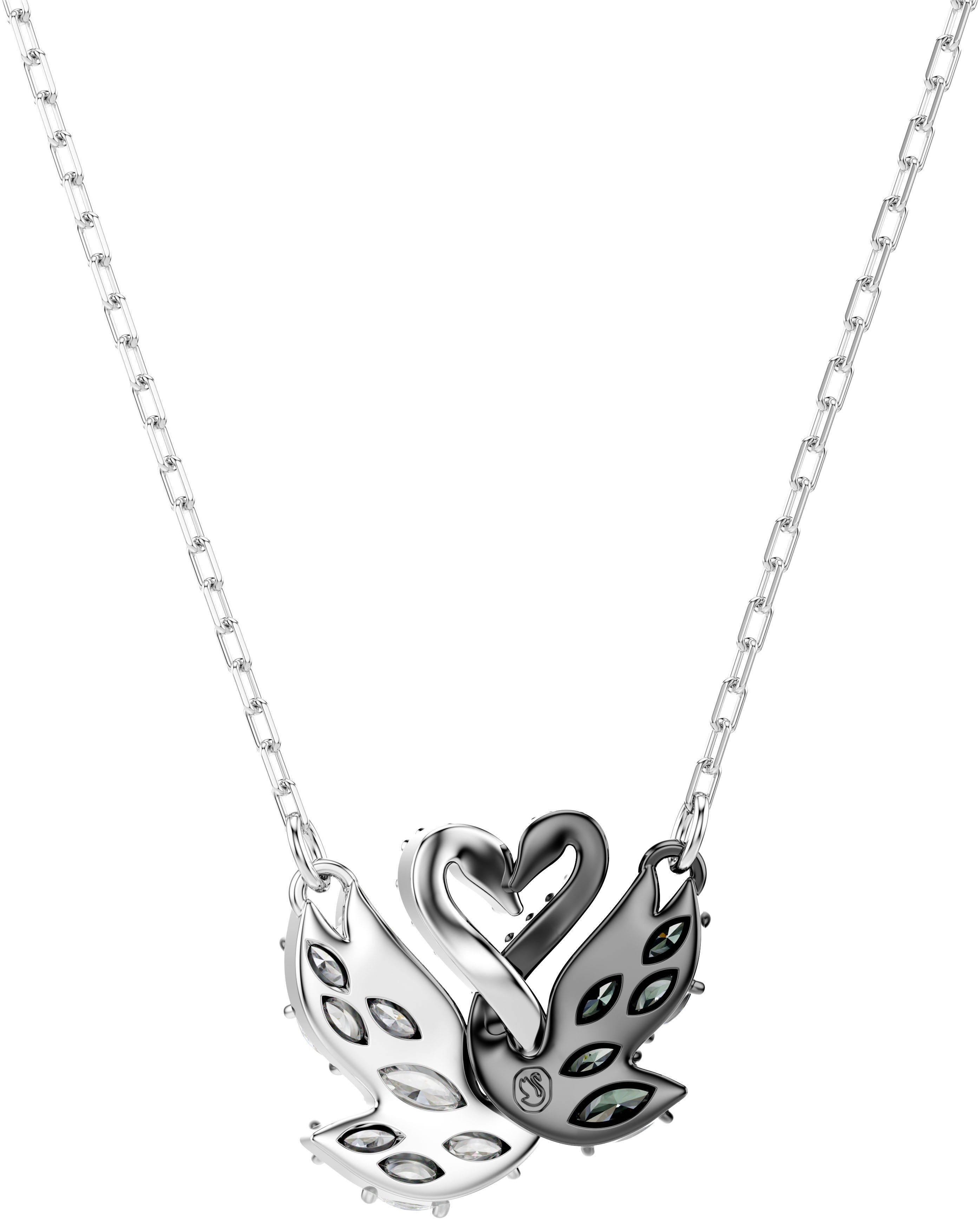 Swarovski Kette mit Anhänger Schmuck Geschenk Swan Anhänger Schwan, mit Swarovski® Zirkonia (synth) – Bild 3 von 5