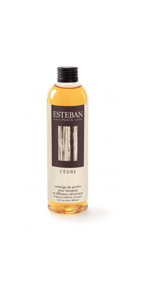 Esteban Raumduft-Nachfüllflasche Cedre 500ml oder 250ml, Inhalt in 500ml und 250ml Flaschen erhältlich