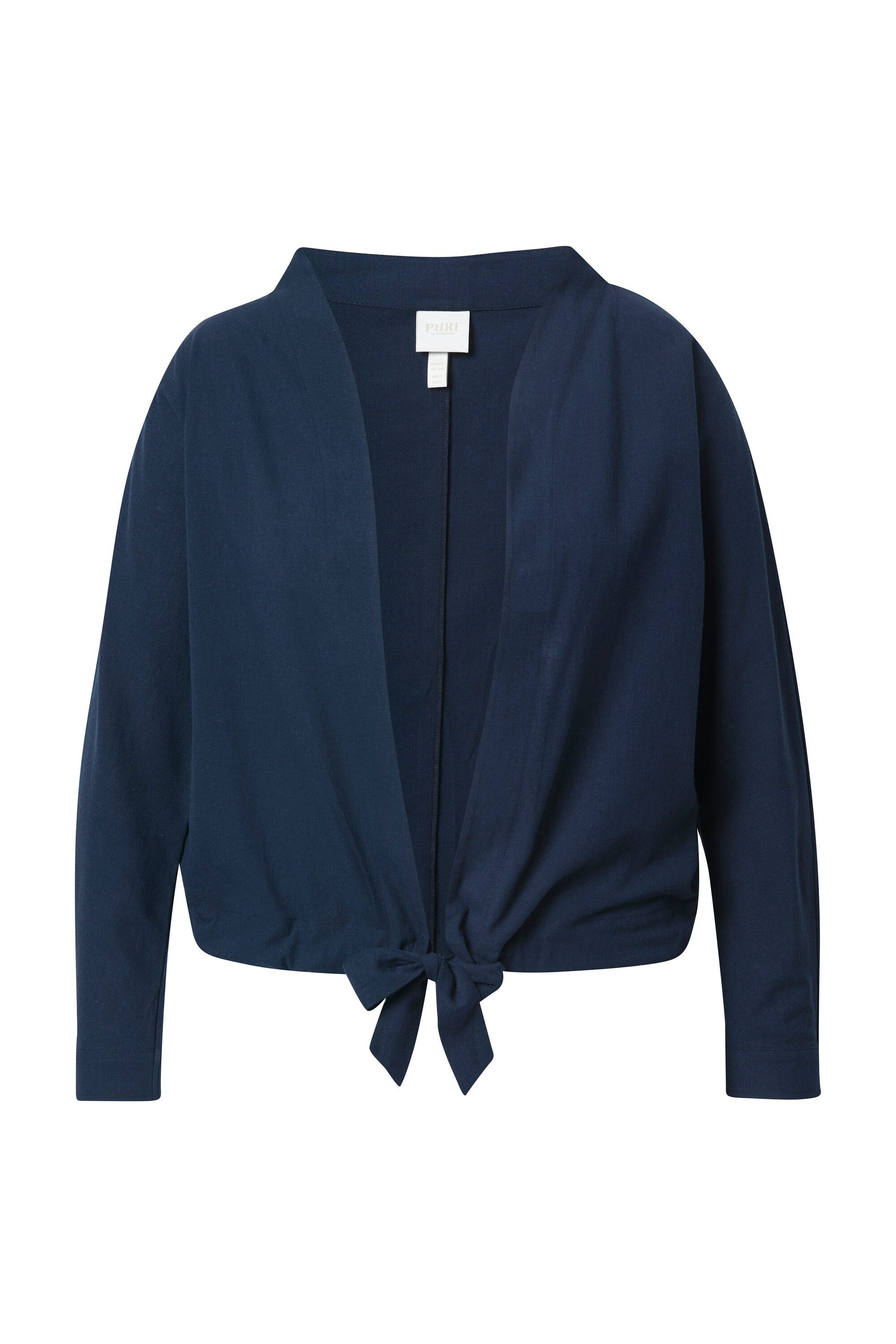 Ulla Popken Kurzjacke Bolero-Jacke Stehkragen Fledermaus-Langarm günstig online kaufen