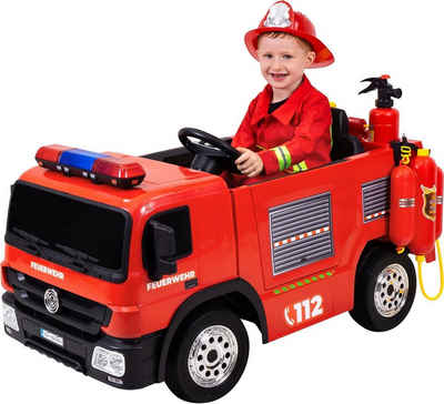 Actionbikes Motors Elektro-Kinderauto »Kinder Elektro Auto Elektroauto Fahrzeug Feuerwehr SX1818«, Belastbarkeit 40 kg, Kinderelektroauto mit Fernbedienung - Bremsautomatik