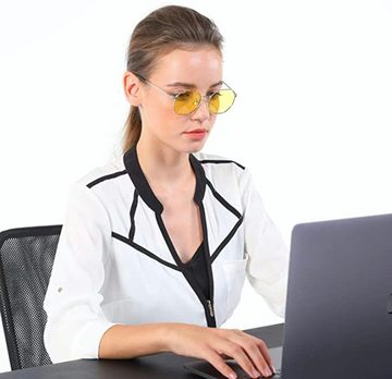 KLIM Sonnenbrille Juliette Blaulichtfilter Gaming Brille für PC, Handy, Anti-Müdigkeit, Anti-Blaulicht