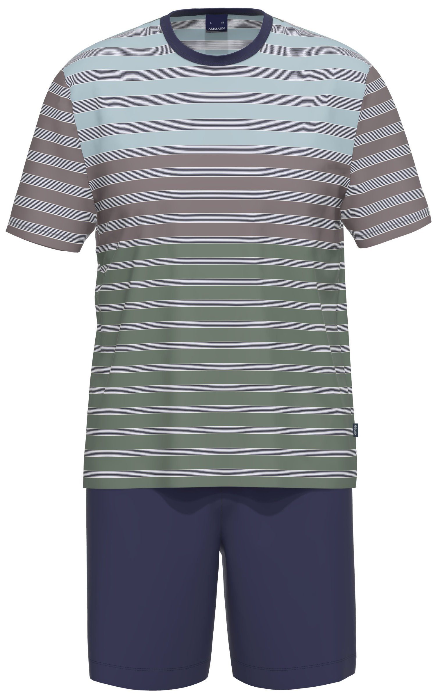 Ammann Schlafanzug Herren Pyjama kurz (2 tlg) Baumwolle