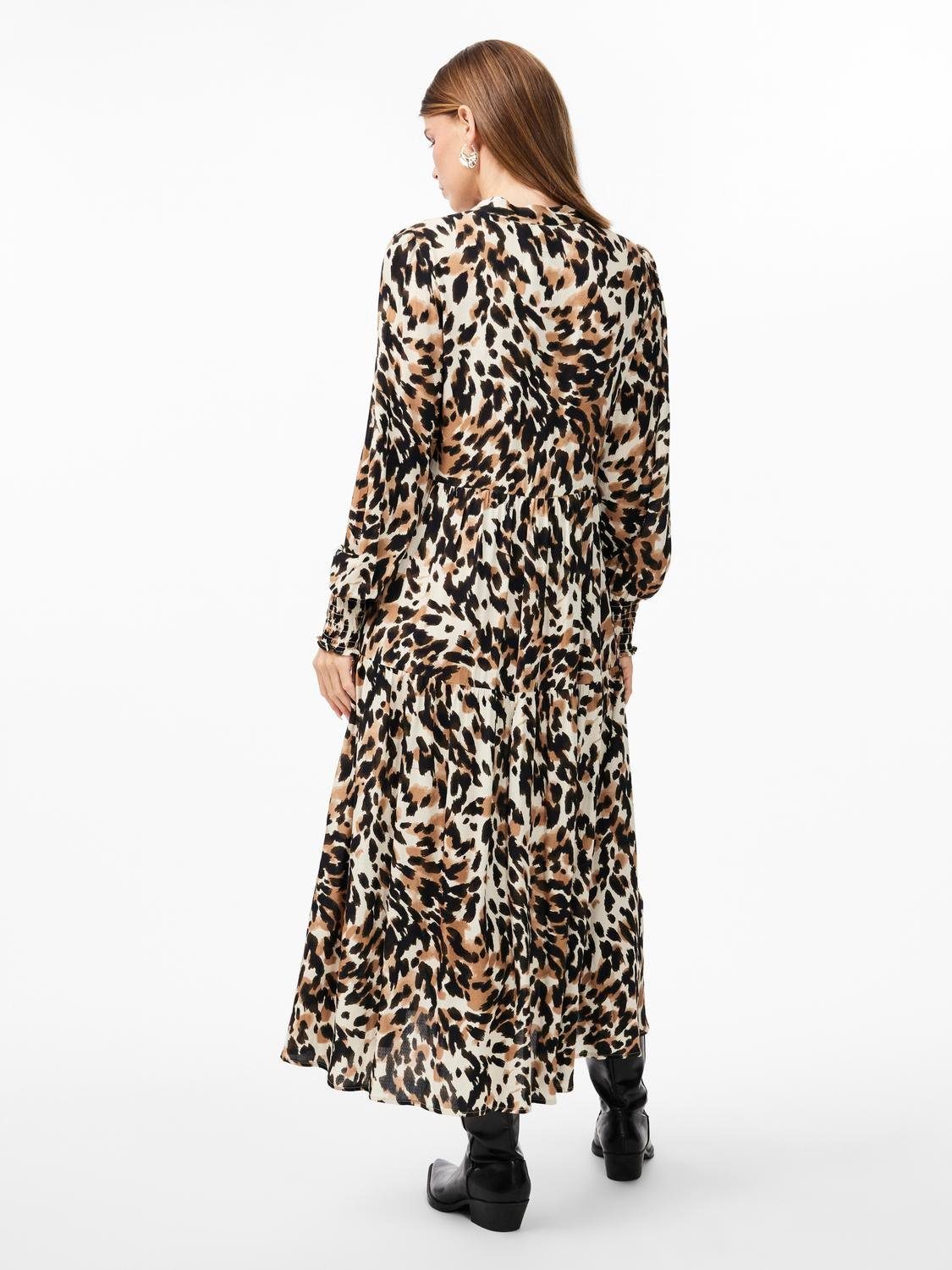 Y.A.S Maxikleid YASALIRA LS LONG SHIRT DRESS S. NOOS Sommerkleid, mit Volan günstig online kaufen