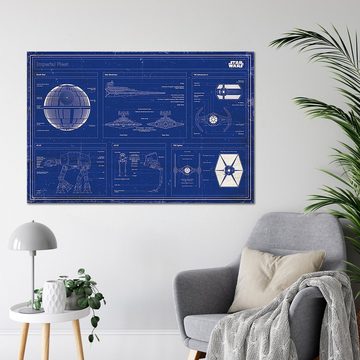 PYRAMID Poster Star Wars Poster Imperial Fleet Blaupause 91,5 x 61 cm