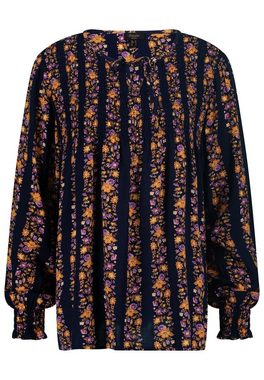 October Klassische Bluse in tollem Streifen-Design mit floralem Print