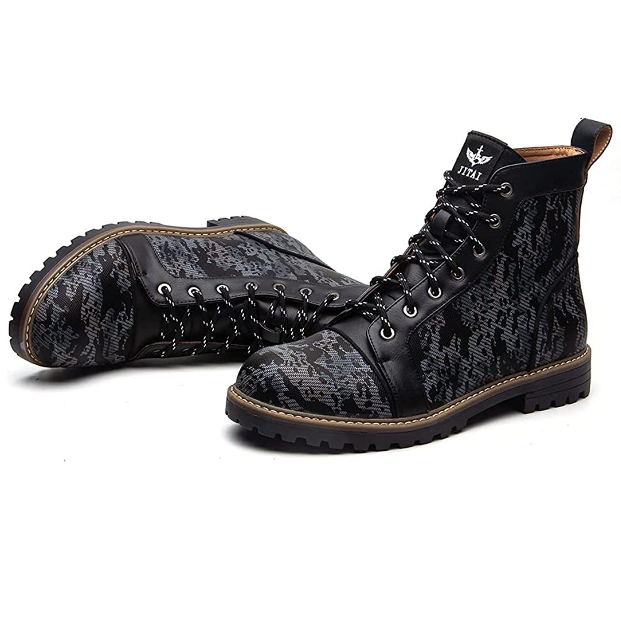 GOLDEN GOLDEN Winterstiefel Herren Schnürung Lässige Herrenstiefel Winterstiefel