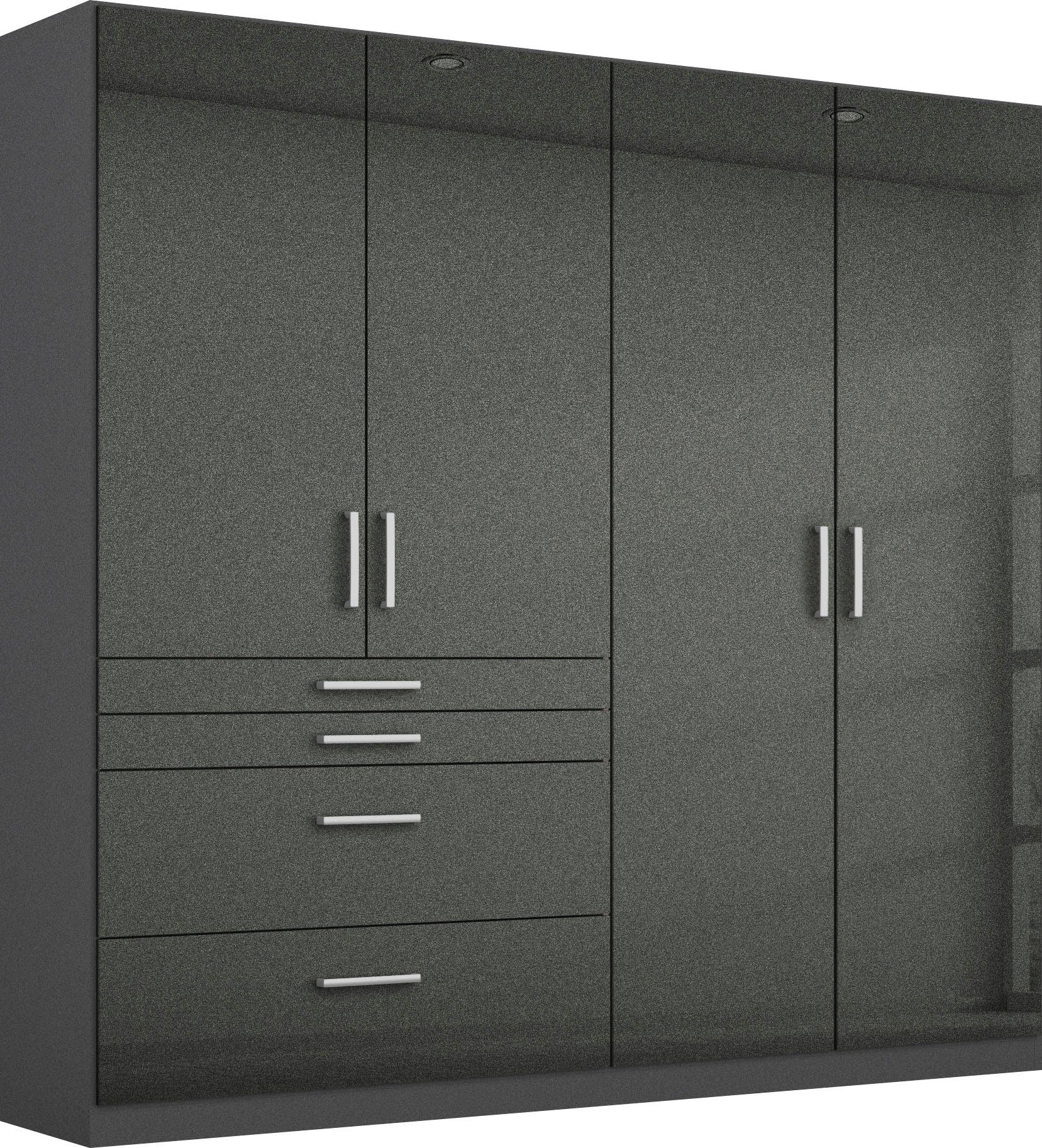 rauch Drehtürenschrank Kleiderschrank Schrank Garderobe Garderobenschrank HOMBURG mit viel Stauraum, oberer Schubkasten mit Einteilung MADE IN GERMANY