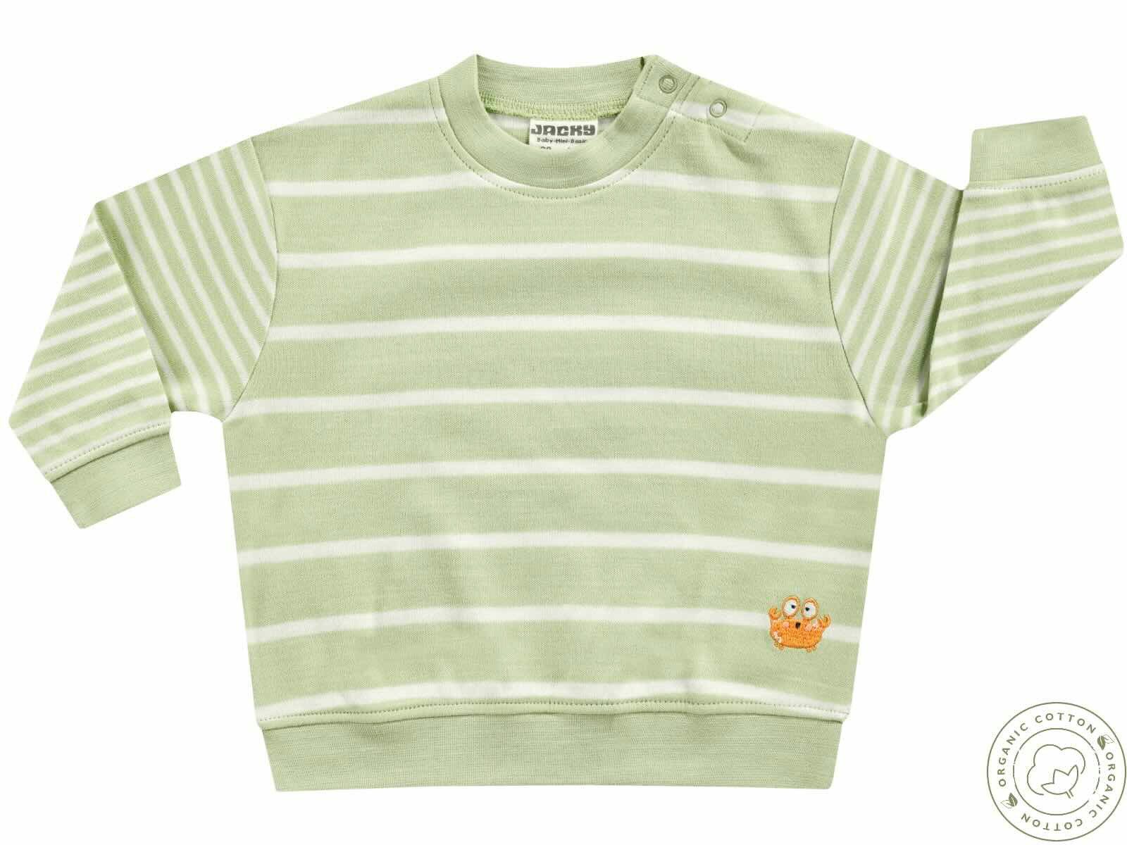 JACKY Sweater Baby Sweater gestreift aus 100% Baumwolle mit Schulterknöpfen