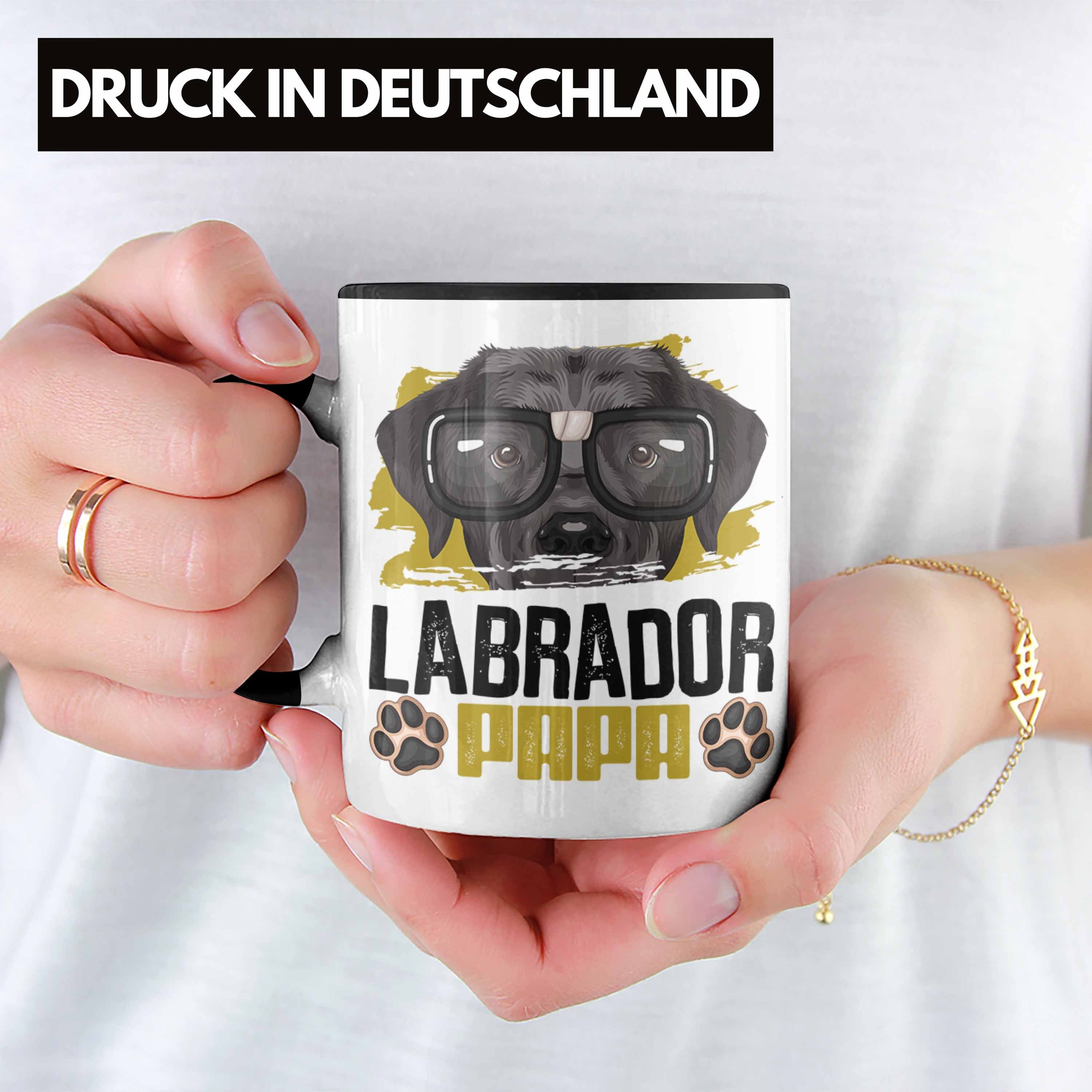 Schwarz Papa Besitzer Tasse Geschenk Spruch Lab Tasse Labrador Geschenkidee Lustiger Trendation