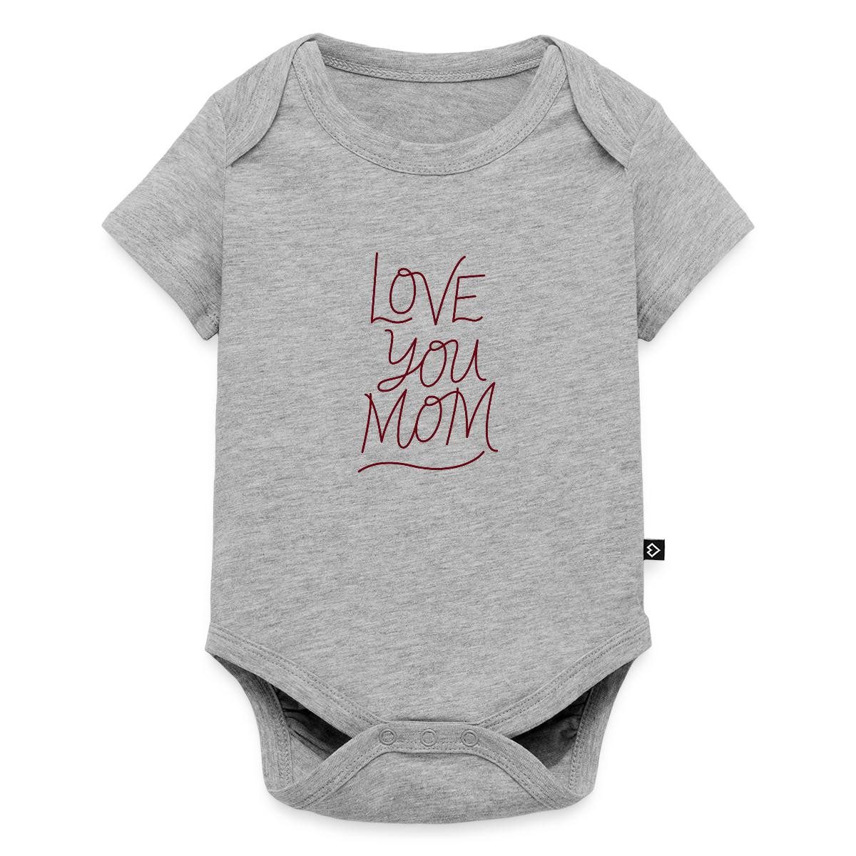 Spreadshirt Kurzarmbody Geschenk Mom, Love You Mom Kurzarm Tages Baby Body (1-tlg)