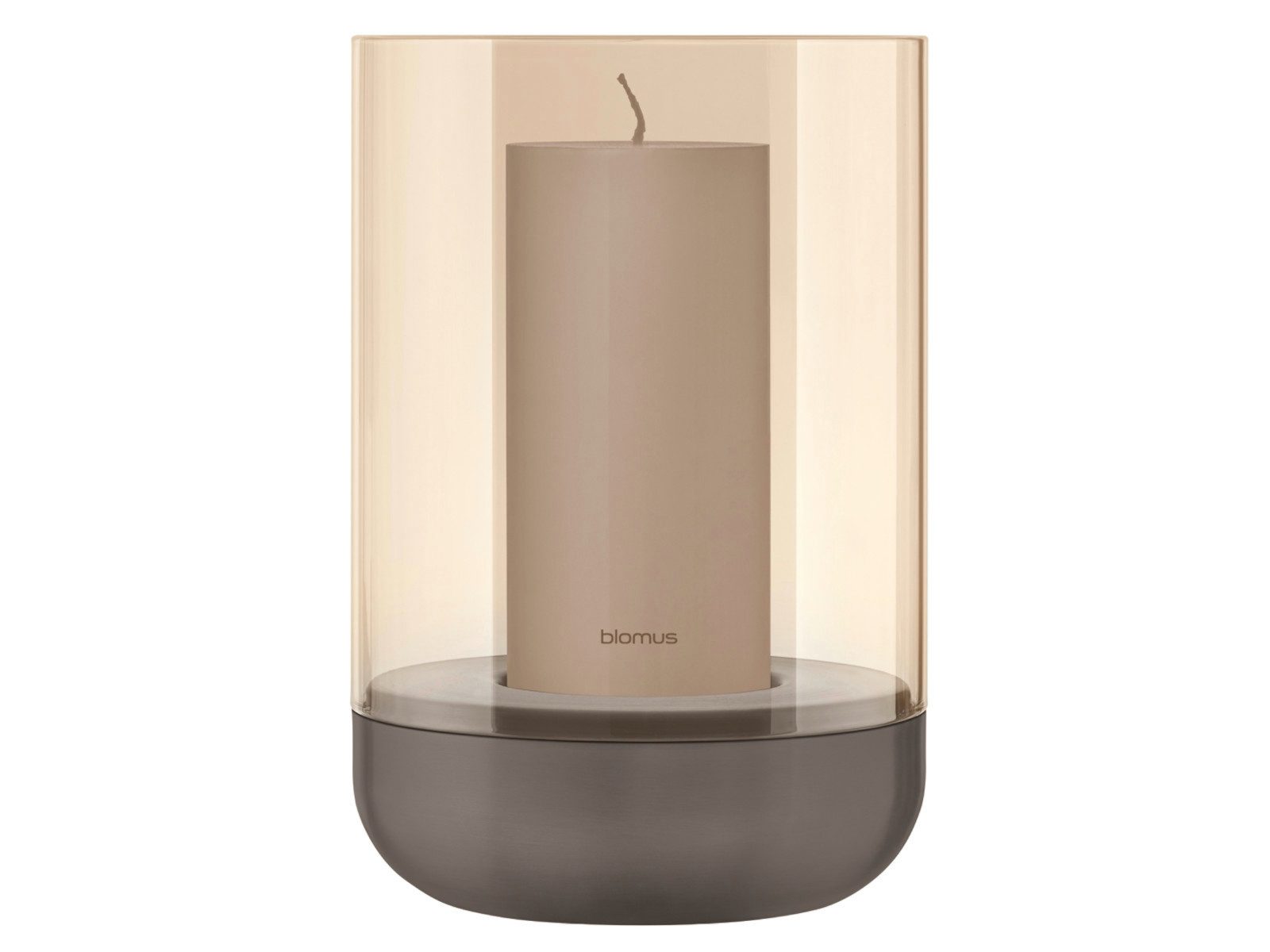 blomus Windlicht CALMA Windlicht burned metal L 15cm