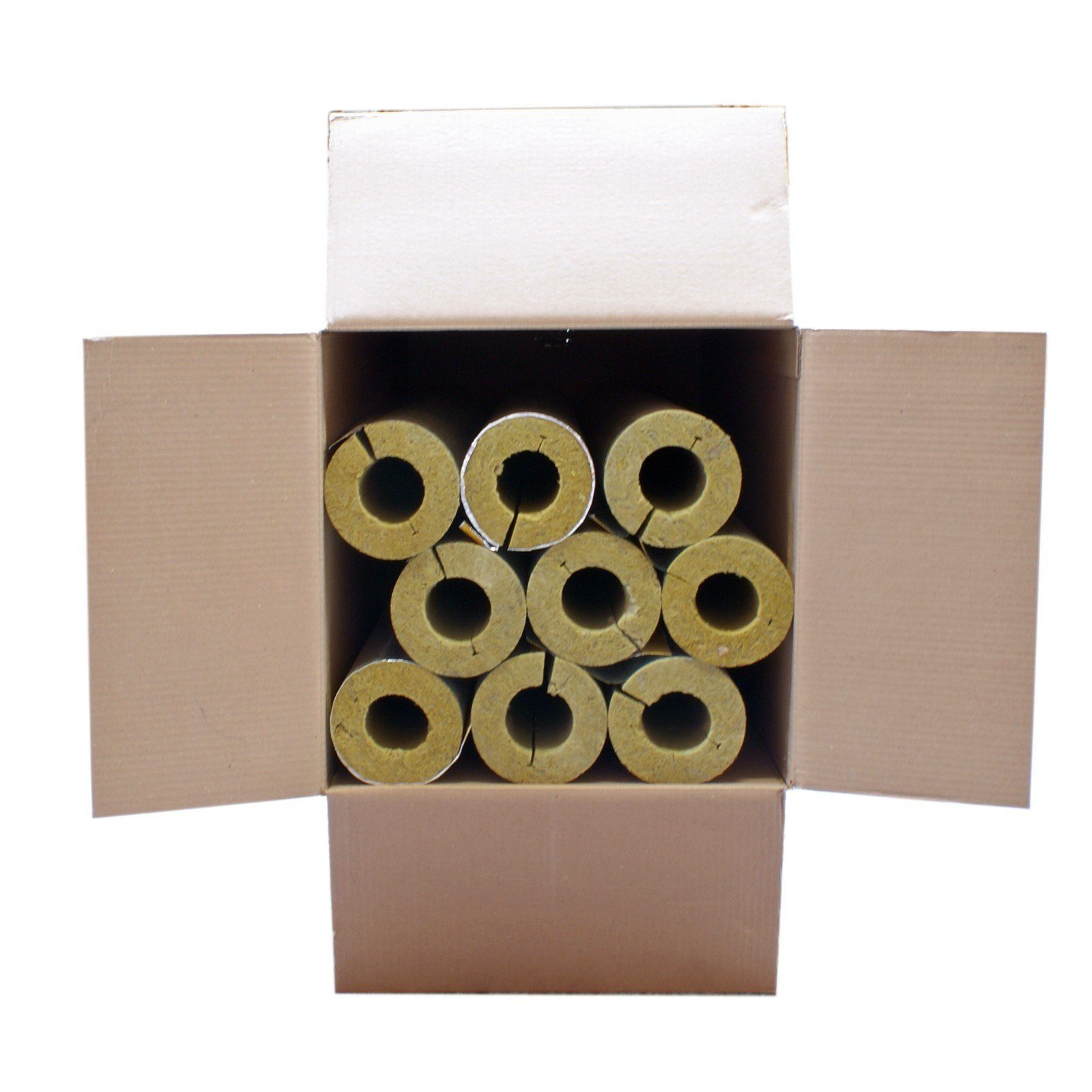 Austroflex Steinwolle 6m Steinwolle Rohrschale alukaschiert 48mm x 47mm Isolierung