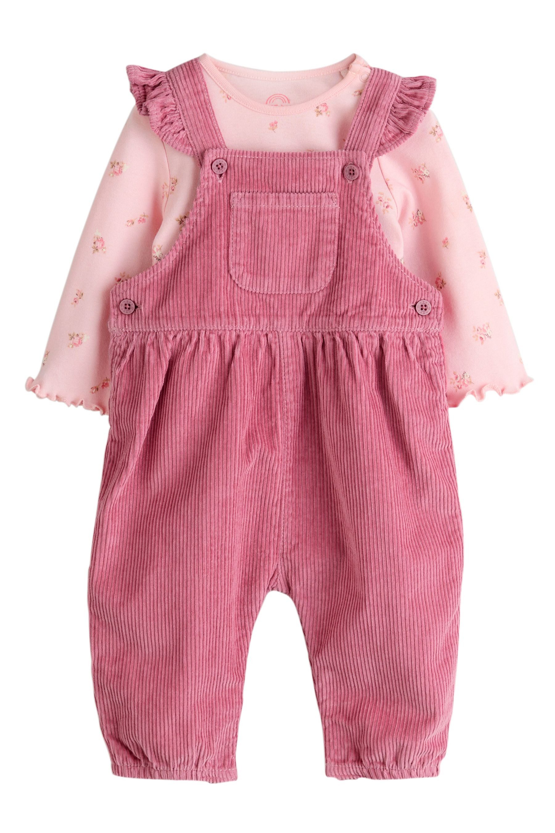 Next Body & Hose Baby Cord-Latzhose und Bodysuit im 2-teiligen Set (2-tlg)