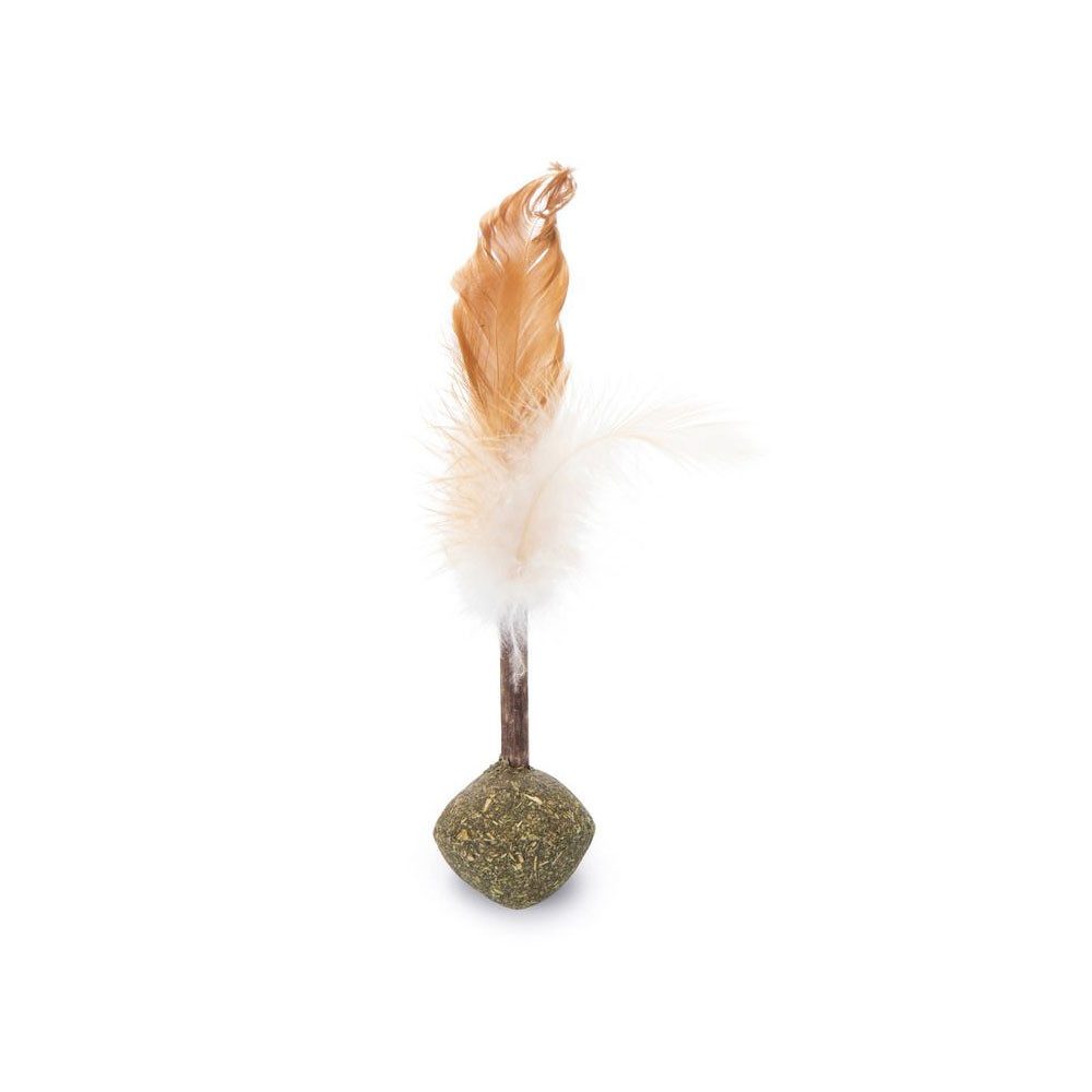 Beeztees Tierkuscheltier Beeztees Catnip Ball mit Matatabi und Federn