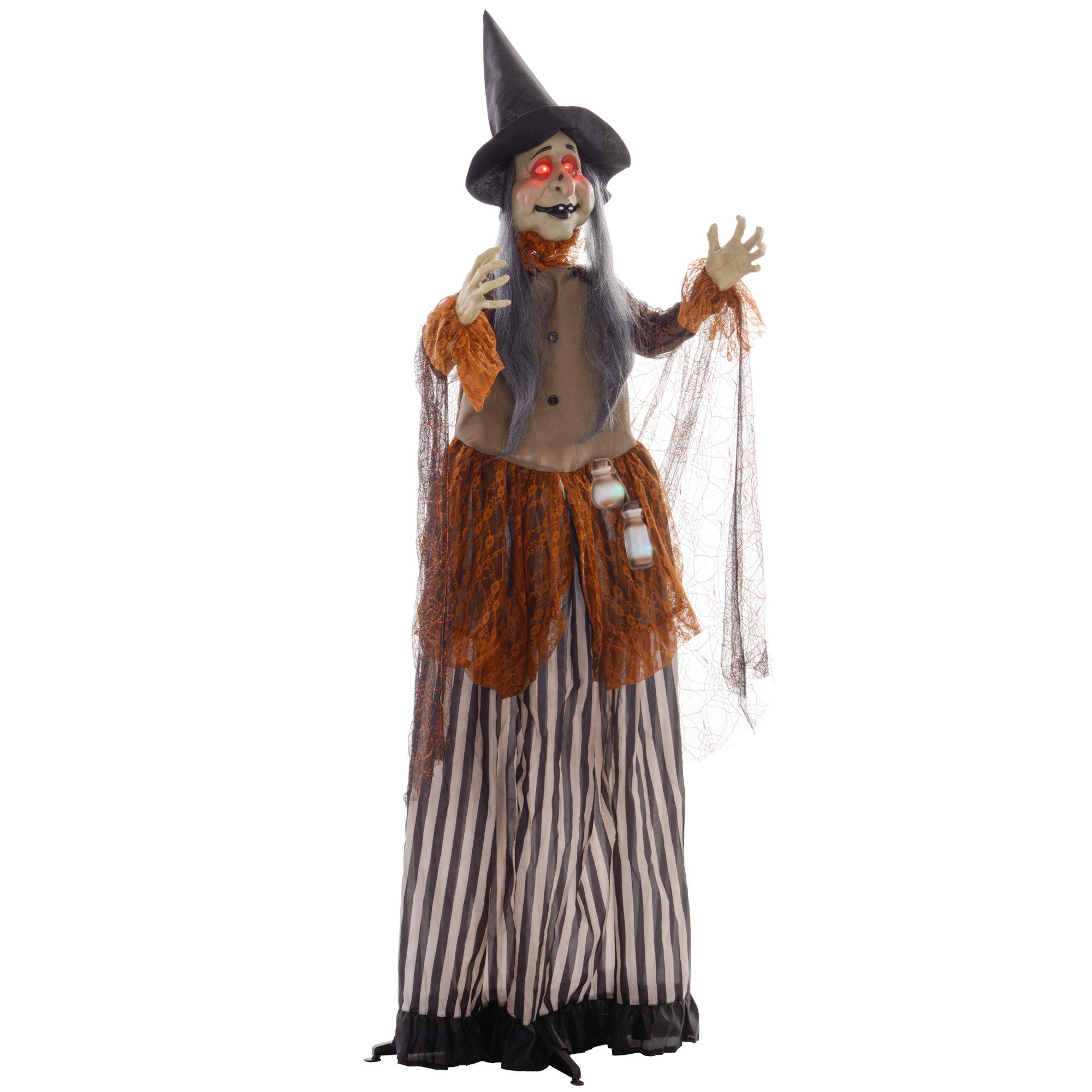 HOMCOM Dekofigur 183cm mit LED-Lichter, Soundfunktion, günstig online kaufen