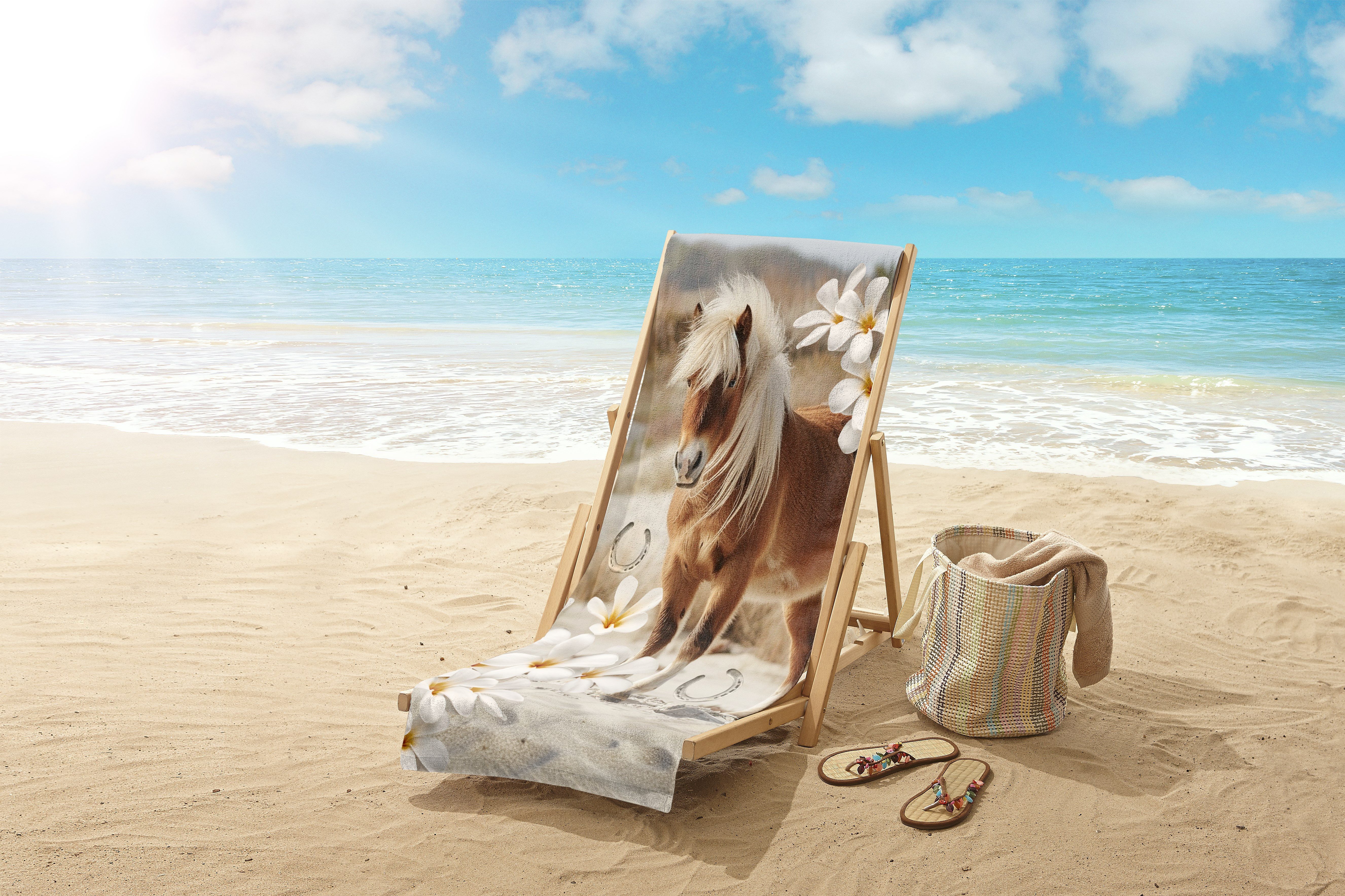 good morning Strandtuch Fabi, Velours (Packung, günstig online kaufen