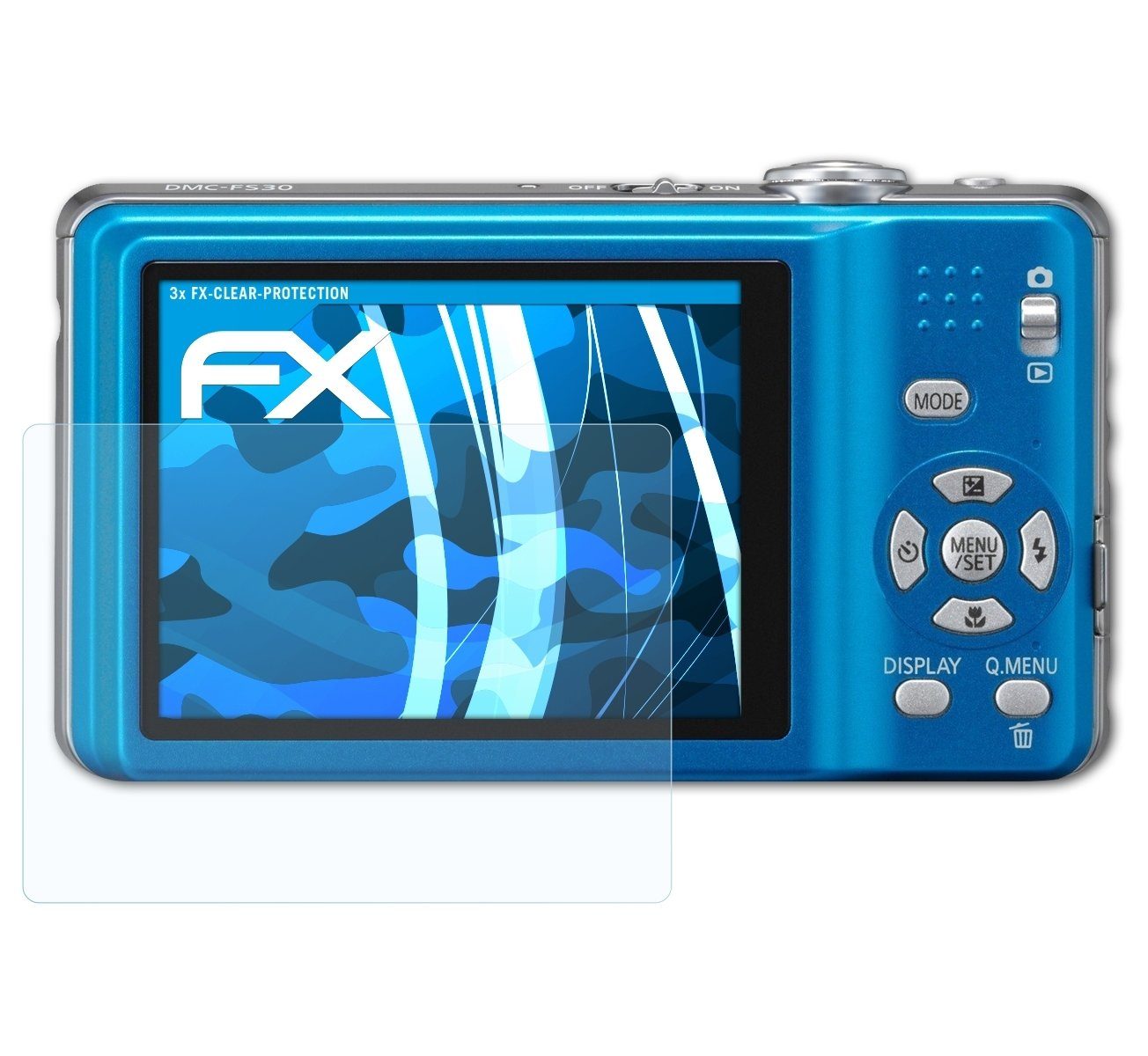 Schutzfolie Displayschutz für Panasonic Lumix DMC-FS30