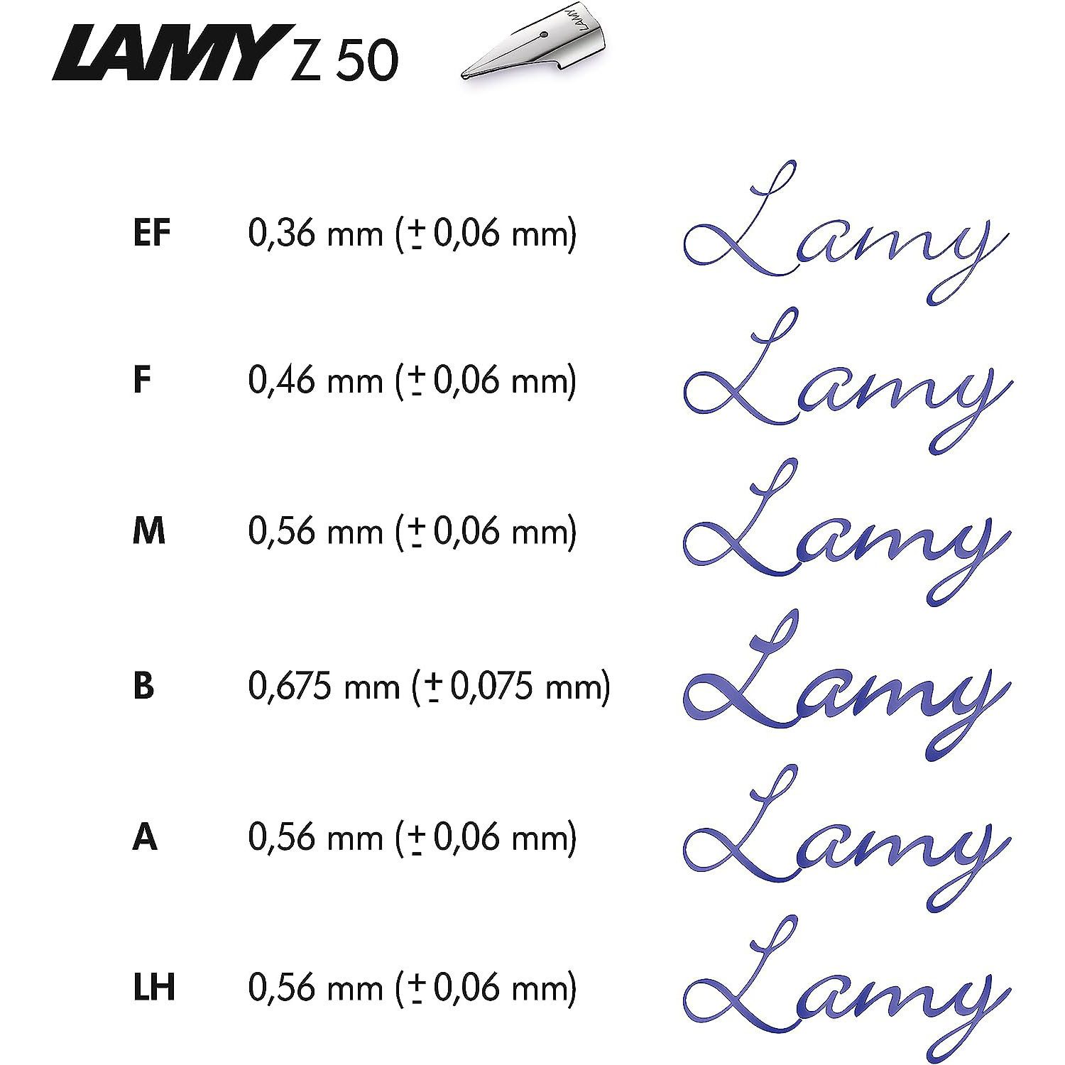LAMY Füllhalter LAMY Feder Z50 blank Stärke EF